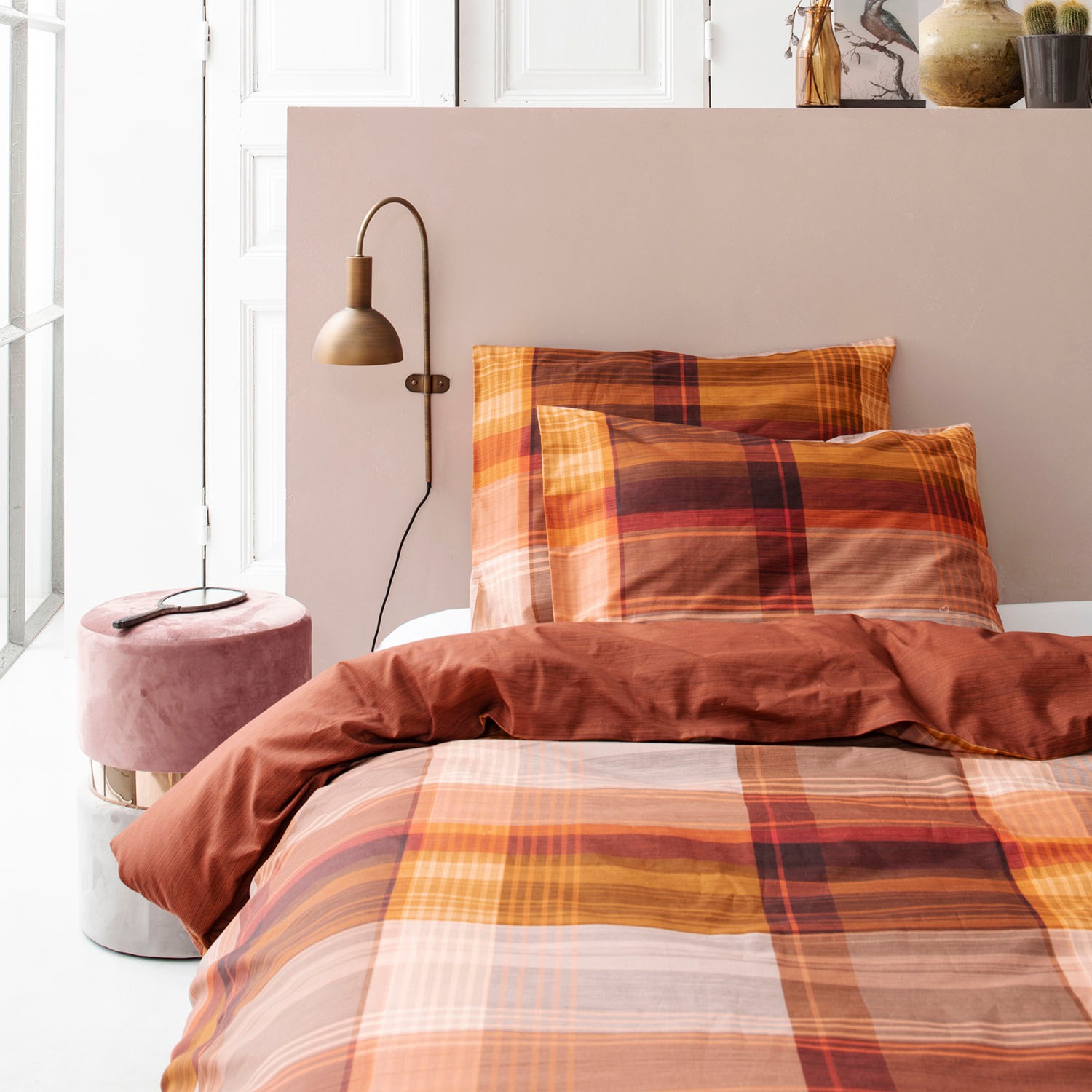 Cinderella Wendebettwäsche "Ponte" 2 Stk. mit Karomuster günstig online kaufen