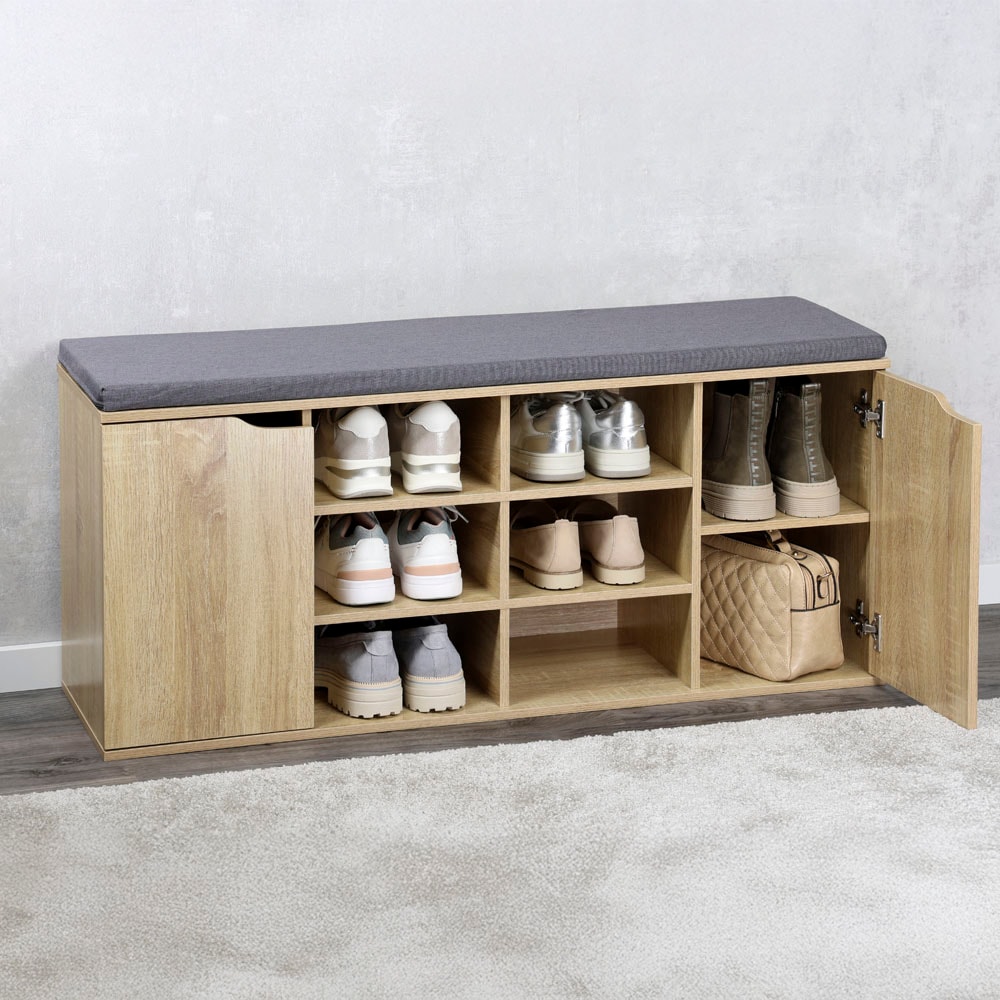 KESPER® Schuhschrank »Schuhschrank mit Sitzkissen, 2 Türen, FSC«