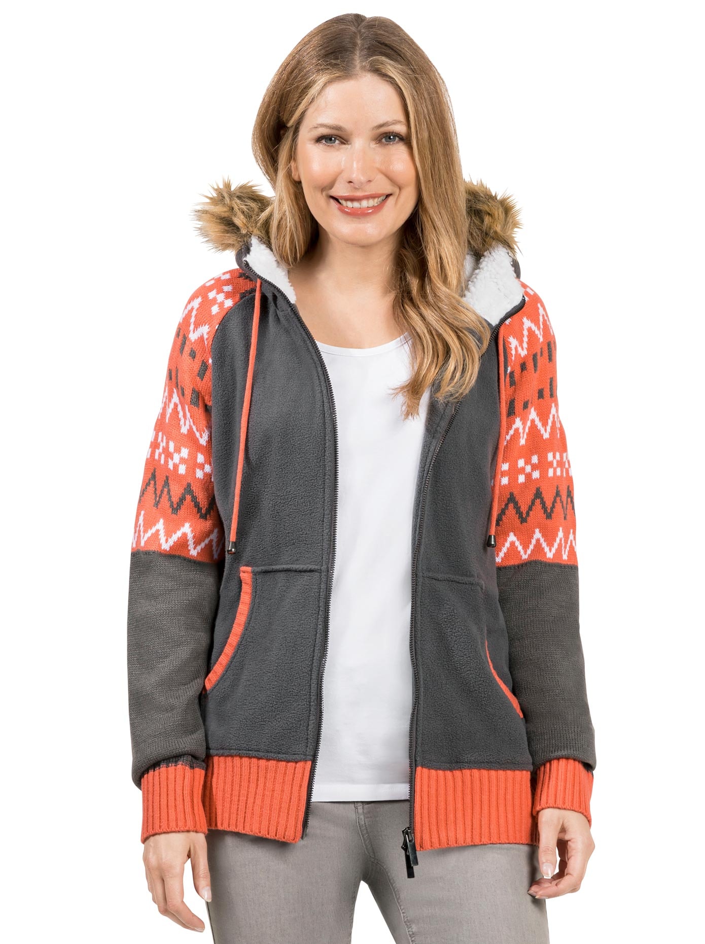 Inspirationen Strickfleecejacke
