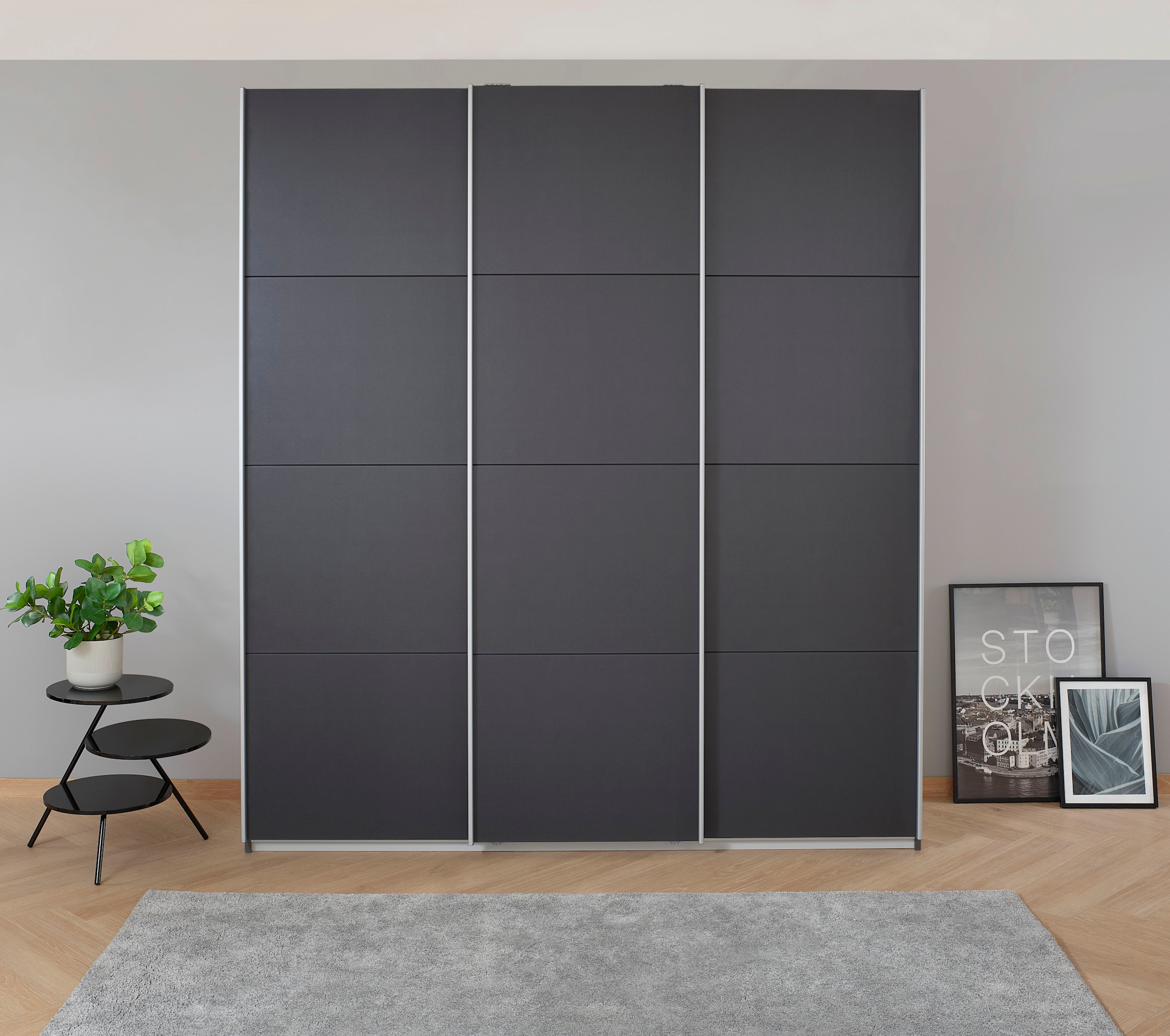OTTO home Kleiderschrank »Mehrzweckschrank Aktenschrank Möbel Mietswohnung Schlafzimmer KOLUNA« 3 Ausstattungen BASIC/CLASSIC/PREMIUM (inkl. SOFT-CLOSE-FUNKTION),  Breiten 203/271/315/360 cm Höhen 210/229 Dekor-Front MADE IN GERMANY