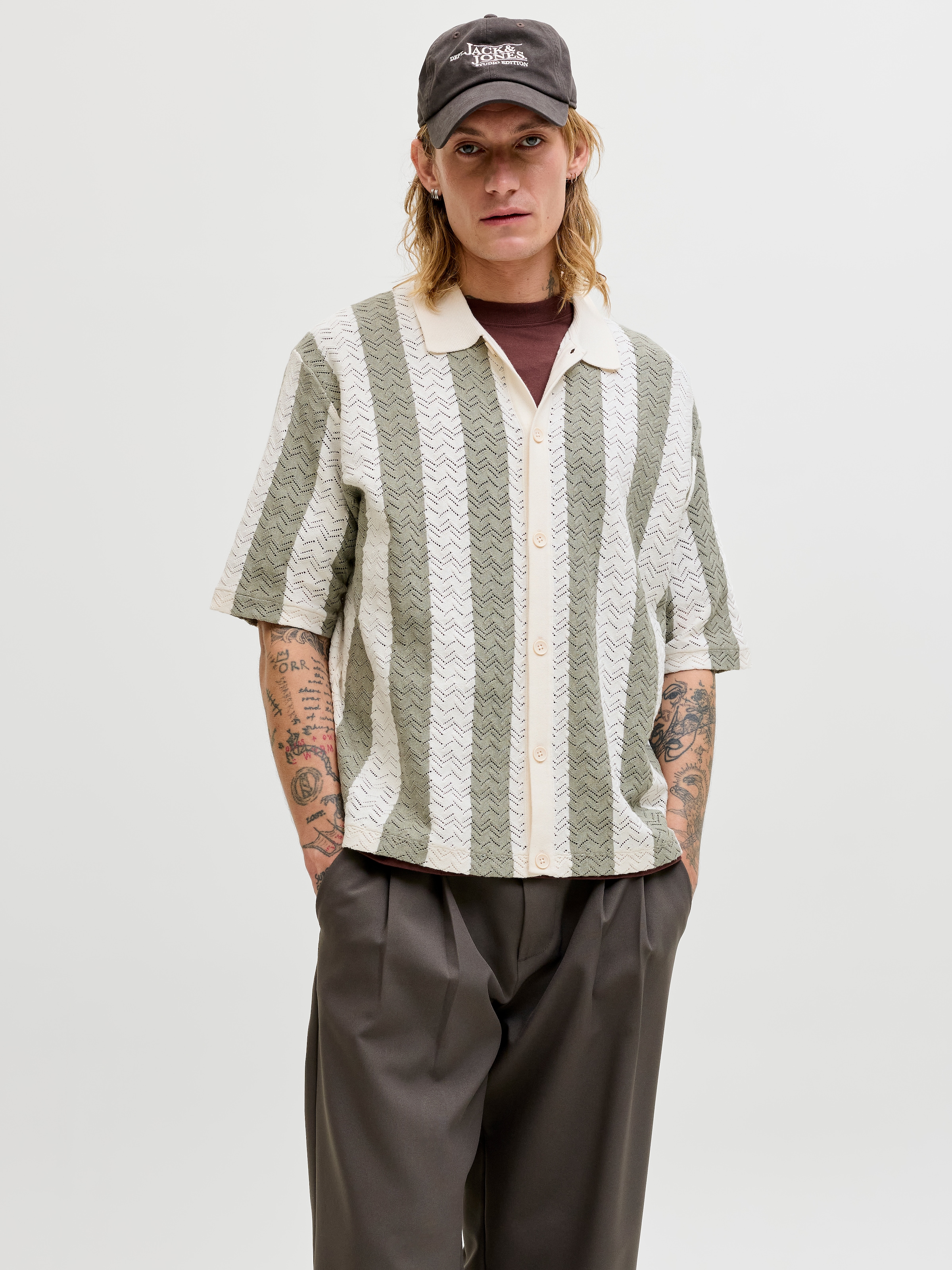 Jack & Jones Polokragenpullover "JORTYLER KNIT SS POLO SN" Baumwollmischung günstig online kaufen