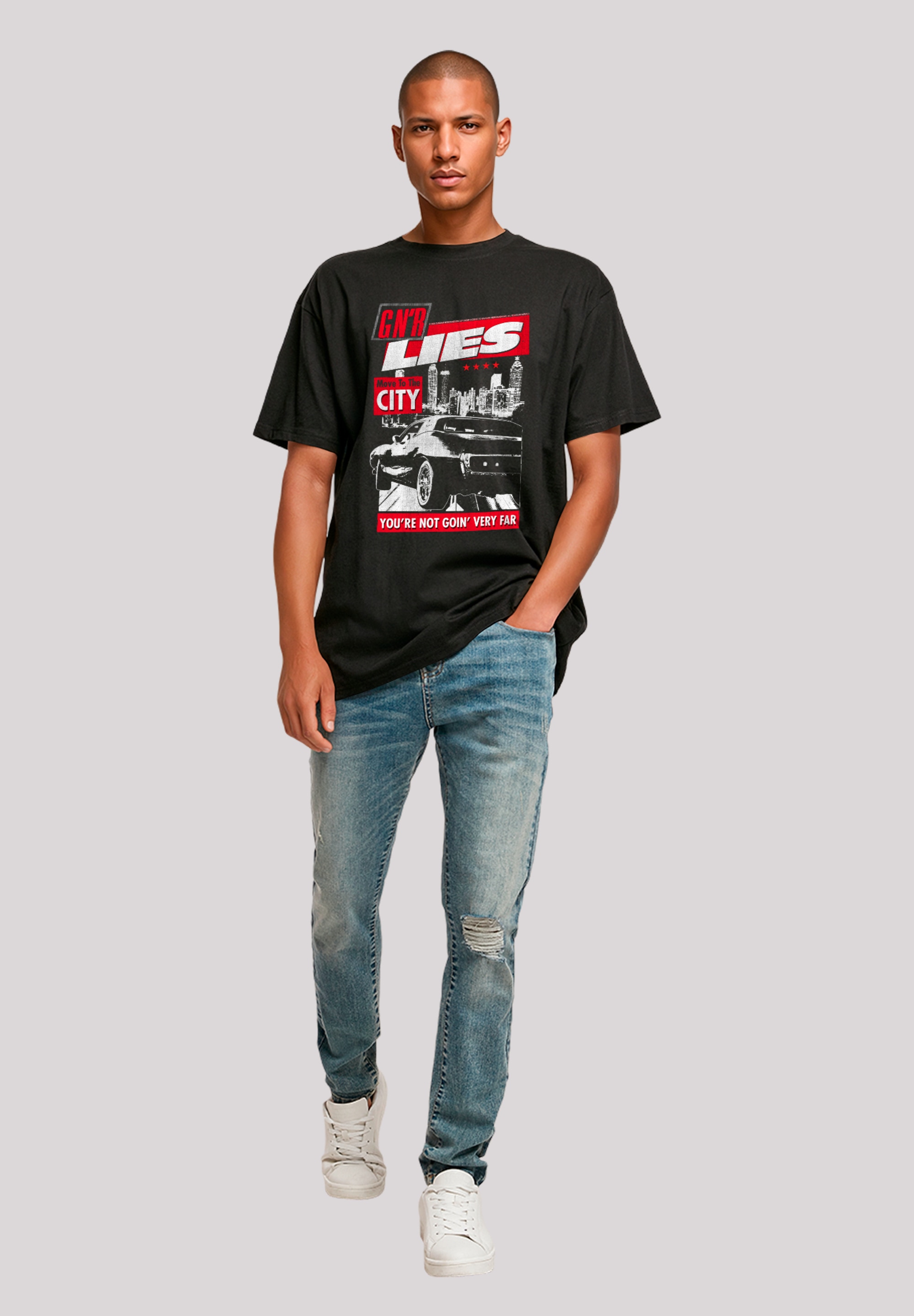 F4NT4STIC T-Shirt »Guns N' Roses Lies City Rock Music« Premium Qualität
