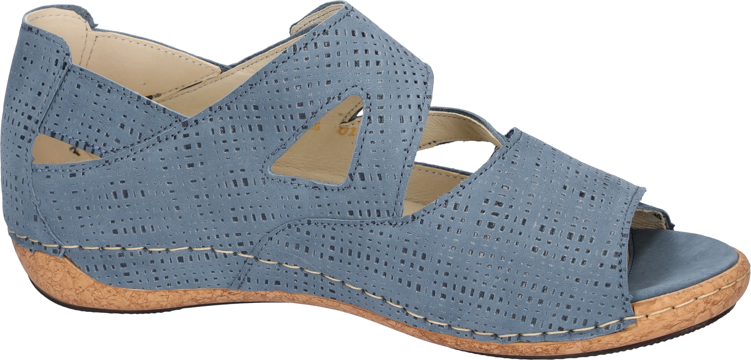 Waldläufer Sandale »HELIETT«, Keilsandalette, Sommerschuh, Komfortschuh, Klettverschlüsse, H-Weite