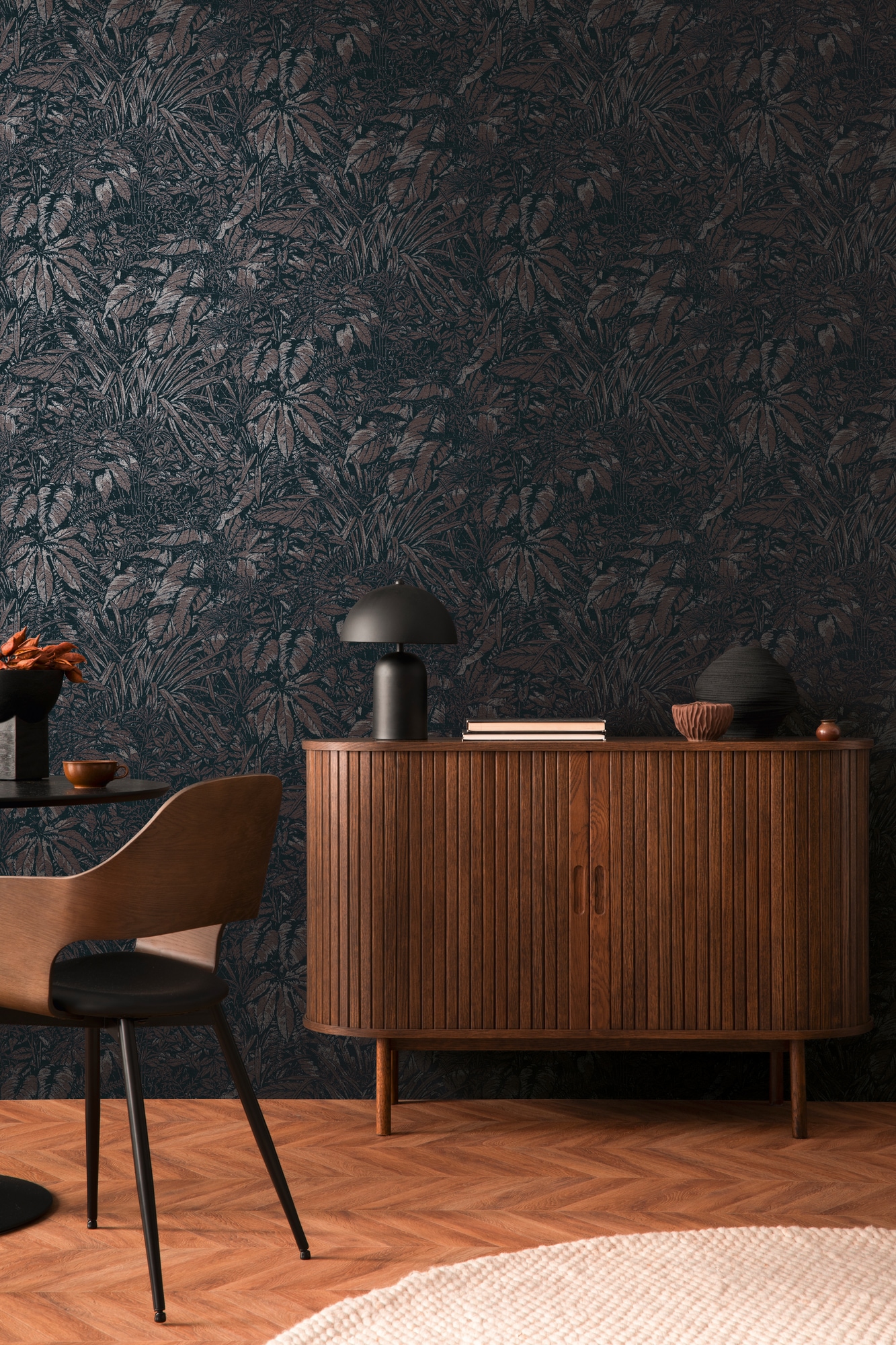 living walls Vliestapete »Smart Surfaces Natur-Tapete Mustertapete Floral Natur«, leicht glänzend, Vliestapete Dschungel für Schlafzimmer Küche Wohnzimmer Natur Design