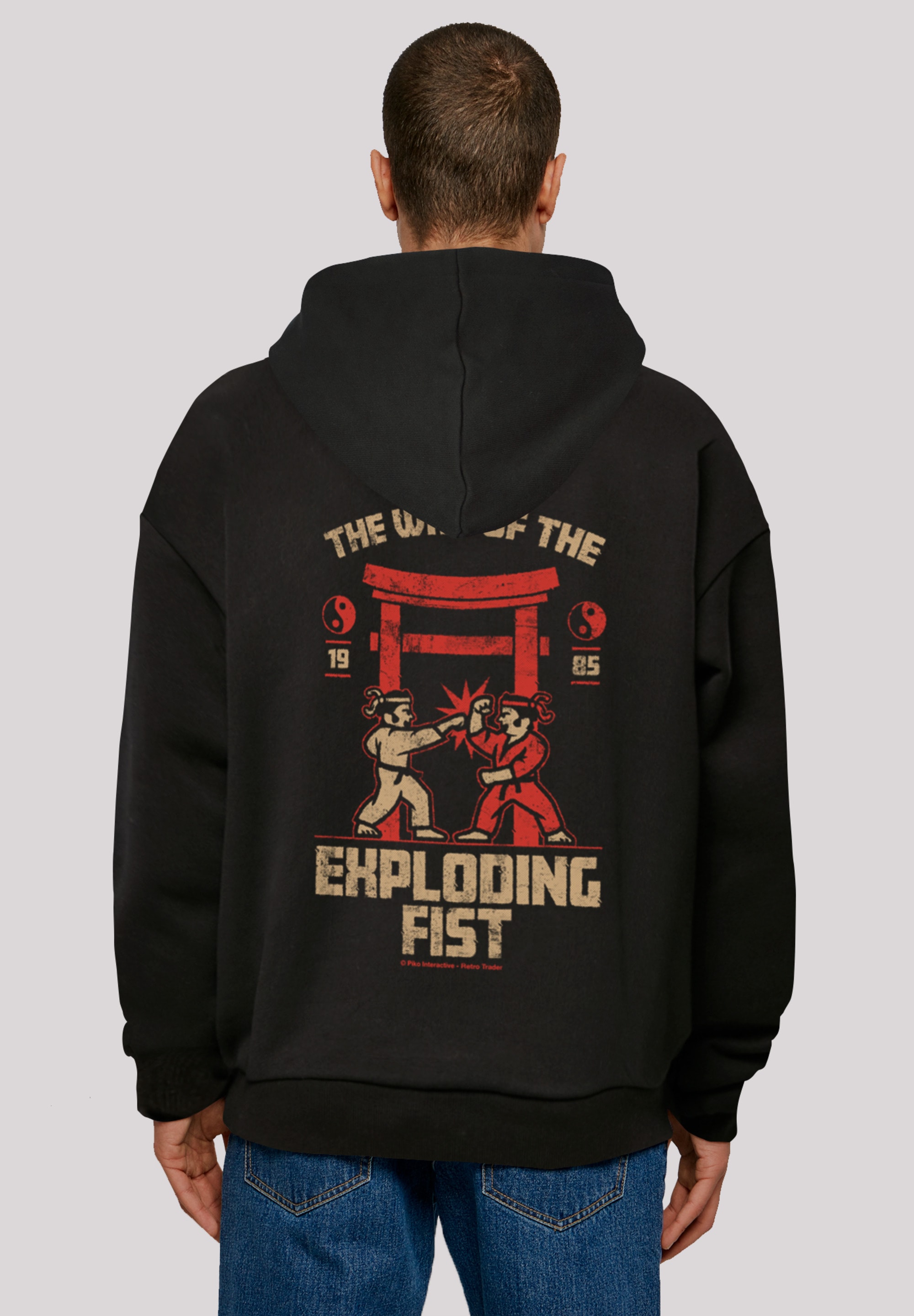 F4NT4STIC Kapuzenpullover »The Way of the Exploding Fist RETRO KARATE FIGHTING GAME«, Print