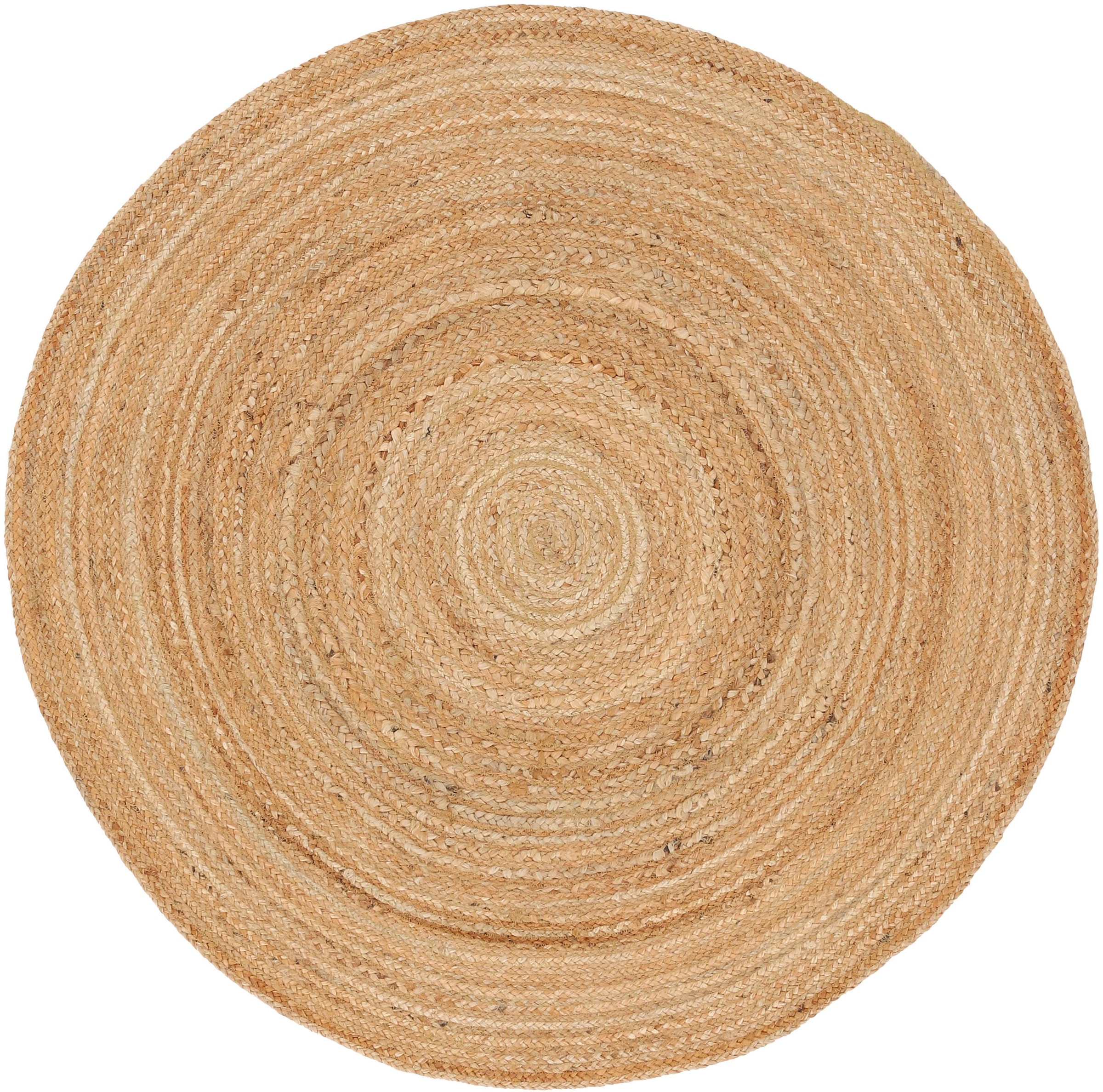 carpetfine Teppich "Nele Juteteppich Naturfaser", rund, geflochtener Wendeteppich aus 100%Jute, in rund und oval, viele 