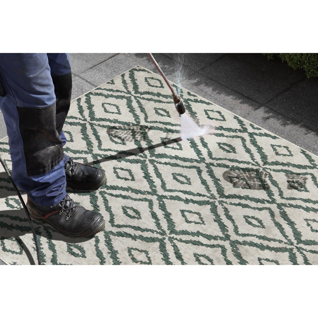 NORTHRUGS Läufer »Rio«, rechteckig, Rauten Design, Robust, Pflegeleicht, Flachgewebe, Wendbar