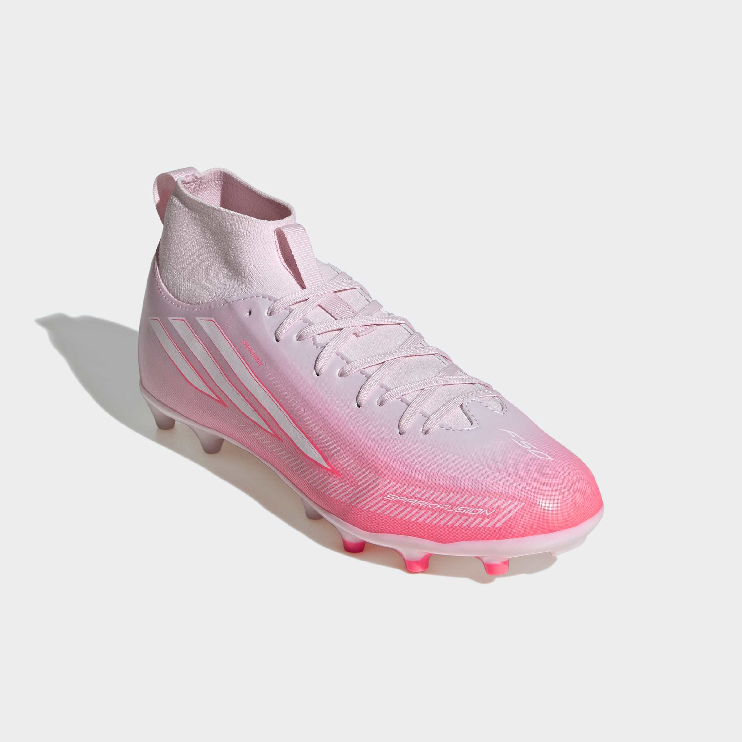 adidas Performance Fußballschuh "F50 SPARKFUSION LEAGUE KIDS, FESTE BÖDEN / KUNSTRASEN, HALBHOCH GESCH" für Rasen und Kunstrasenplätze geeignet, für Jugendliche & Kinder