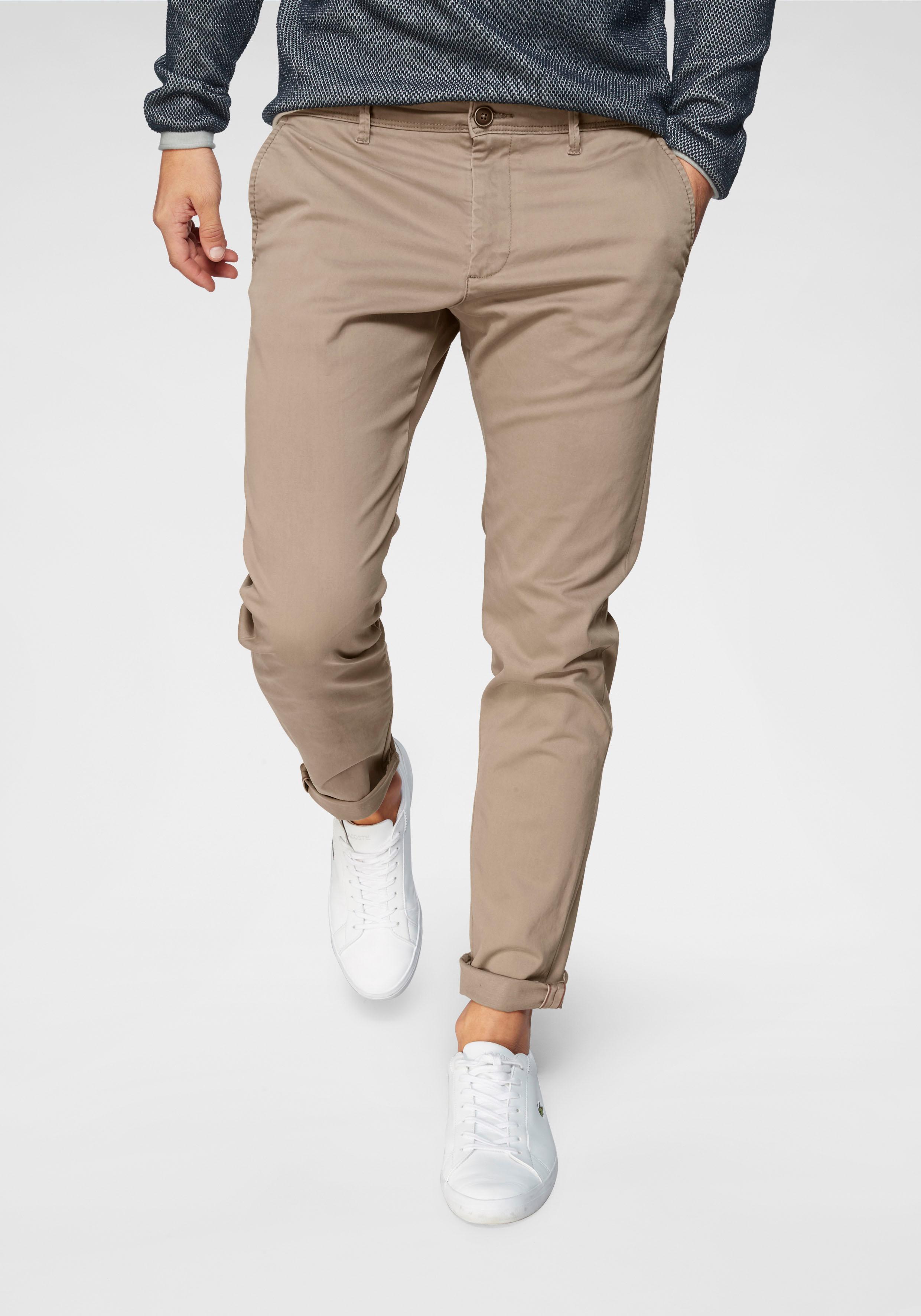 Jack & Jones "JJIMARCO mit Badge und hohem Tragekomfort" unifarben, modisch, slim fit, Baumwollmischung