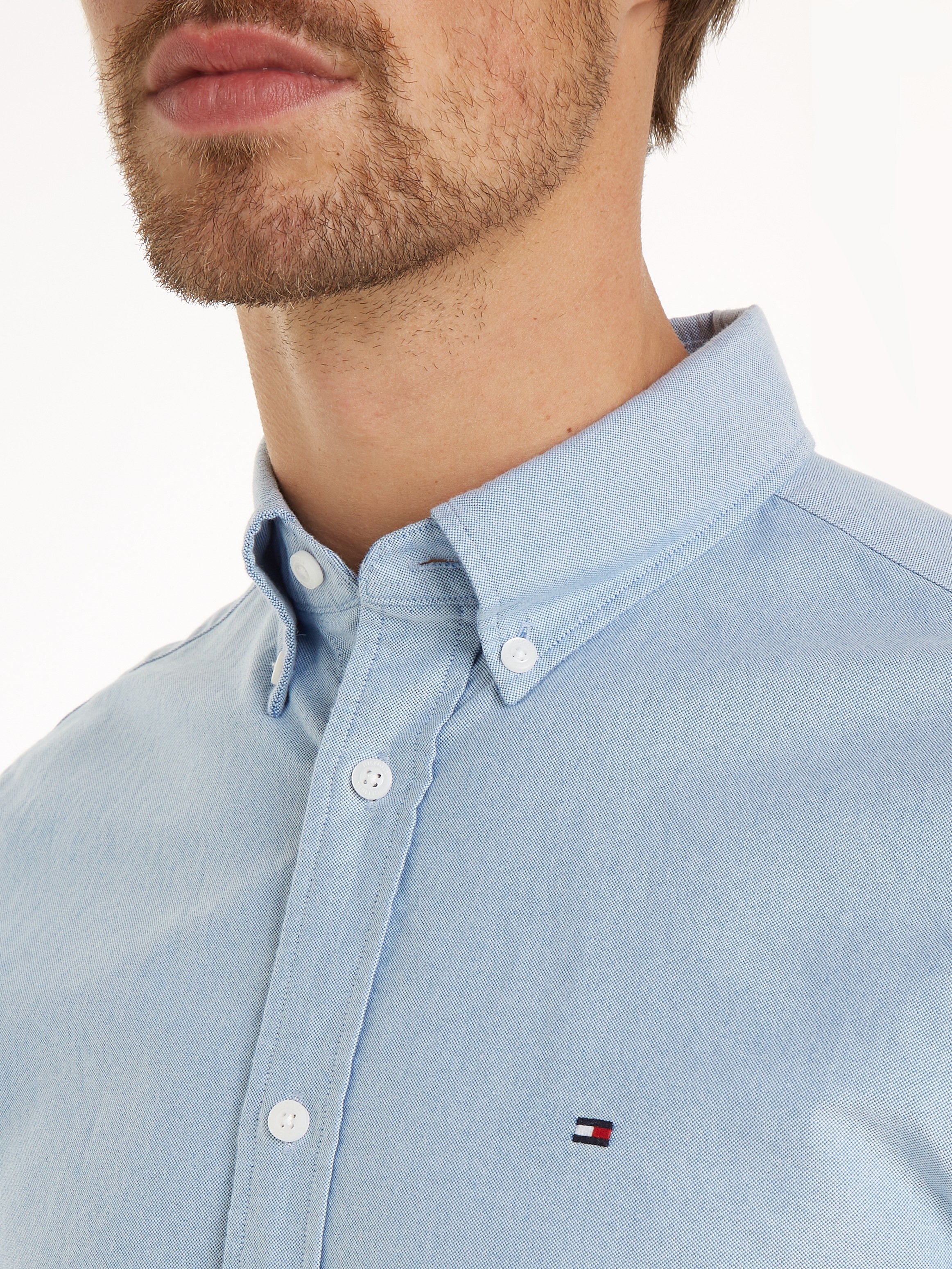 Tommy Hilfiger Langarmhemd »SOLID HERITAGE OXFORD RF SHIRT«