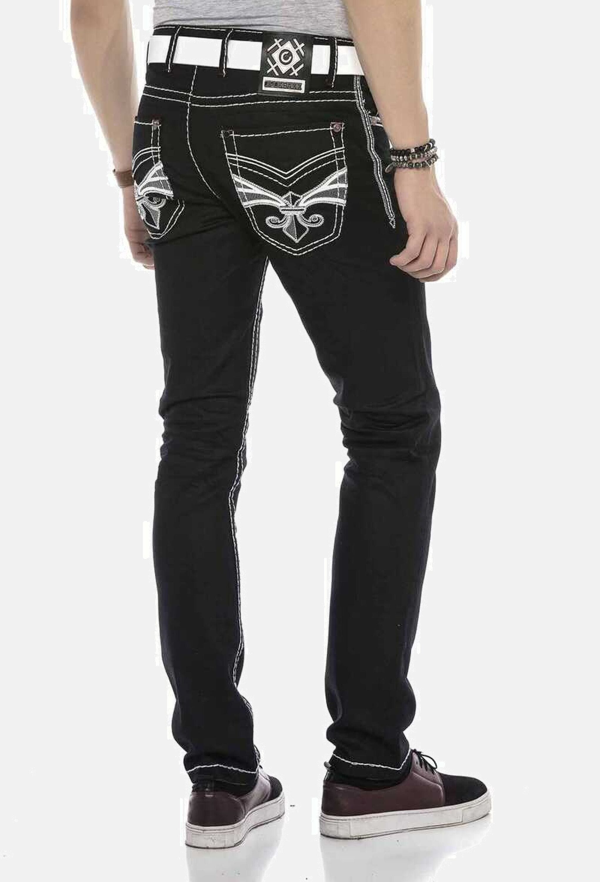 Cipo & Baxx Gerade Jeans »Cipo & Baxx Jeans« mit farblich abgehobenen Nähten, CD553