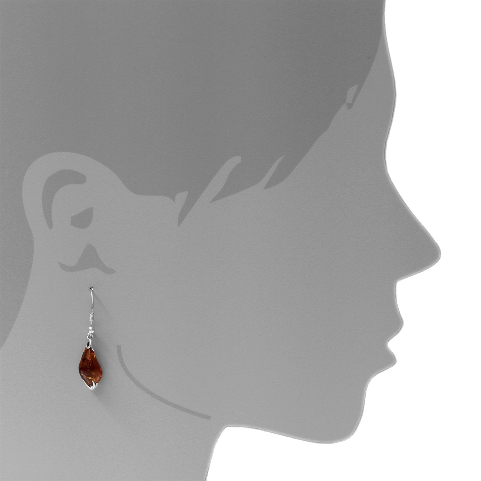 OSTSEE-SCHMUCK Paar Ohrhänger »- Stella - Silber 925/000 - Bernstein«