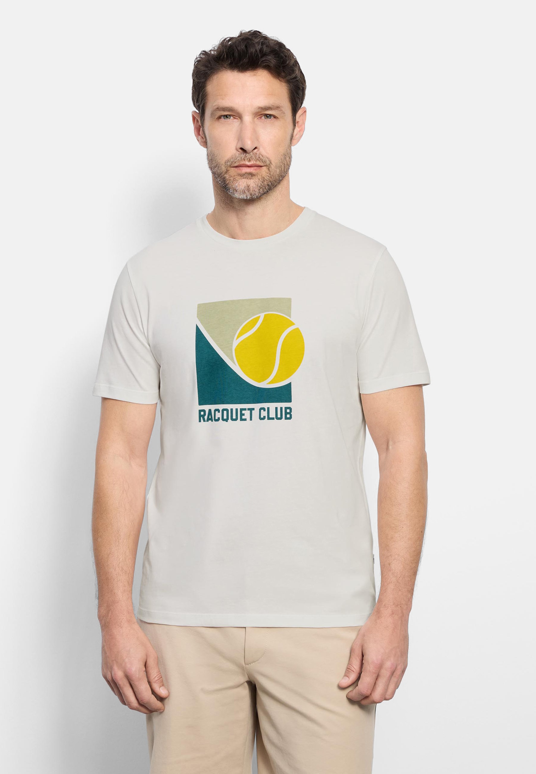 OLYMP T-Shirt "OLYMP Casual Wirk, T-Shirt"