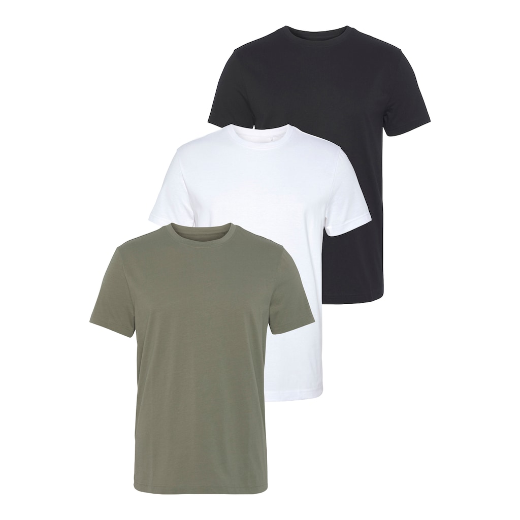 AJC T-Shirt, (Set, 3 tlg., 3er-Pack)