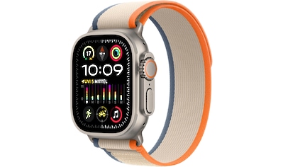 Smartwatch »Watch Ultra 2 GPS 49 mm + Cellular Titanium M/L«, (Watch OS 10 Trail Loop)