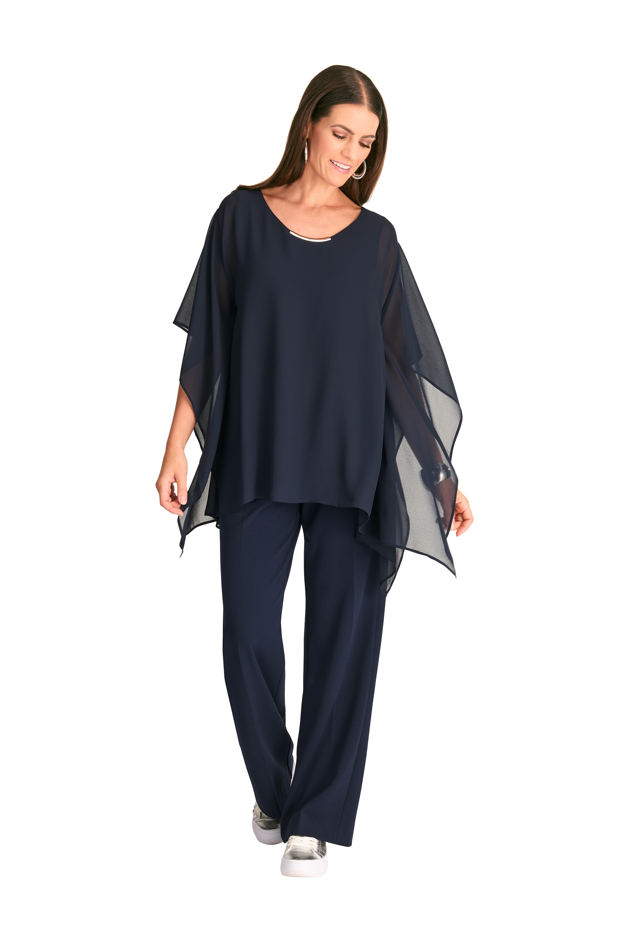 HERMANN LANGE Collection Blusenponcho, mit weiten Ärmeln