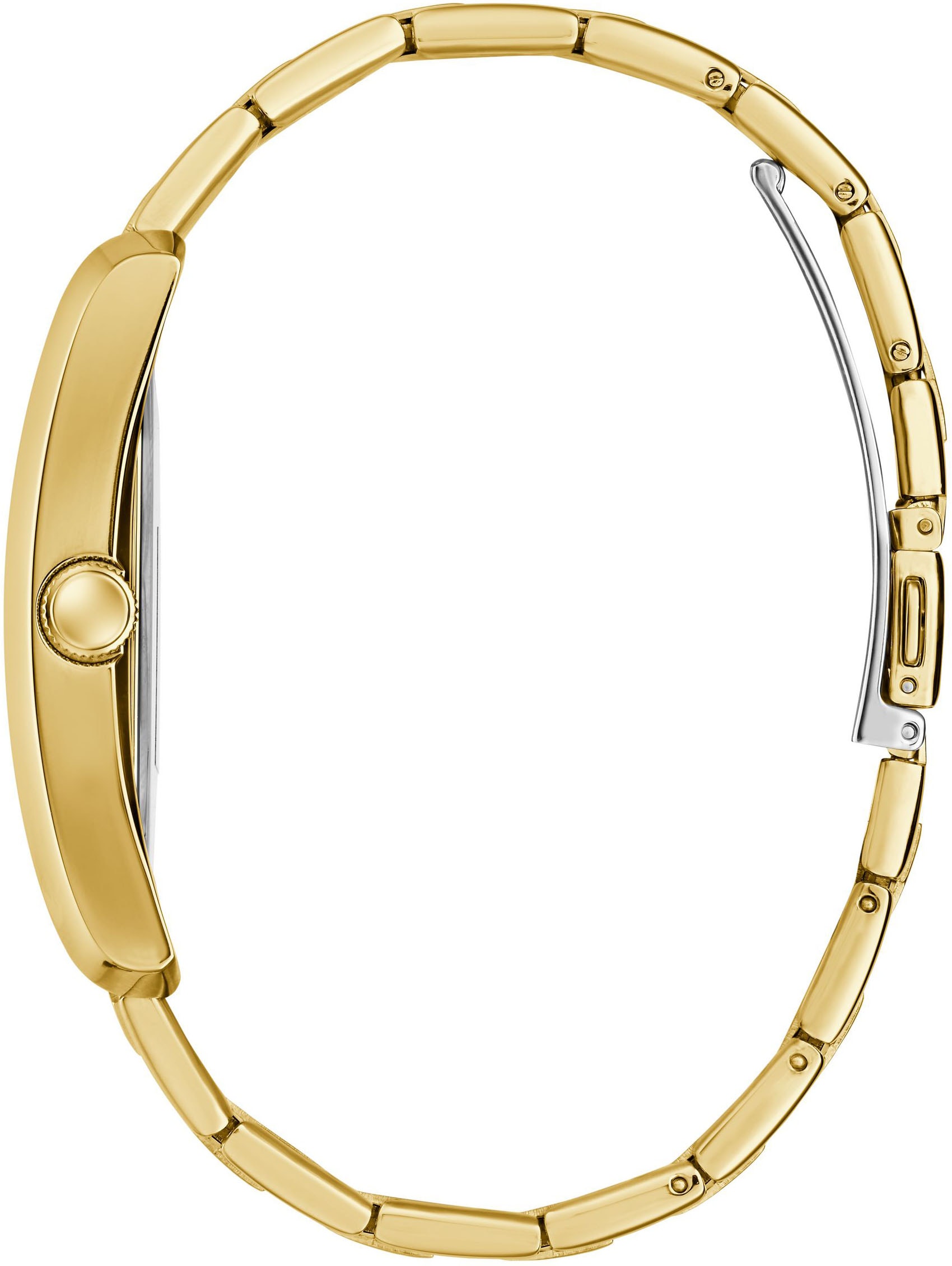 Guess Quarzuhr »CLYDE«, Armbanduhr, Herrenuhr, Edelstahlarmband