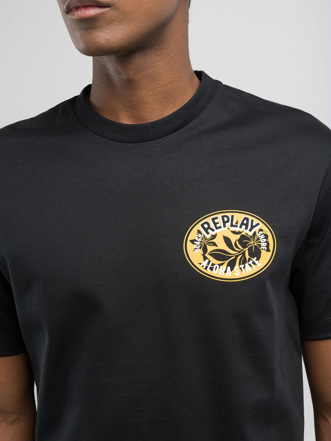Replay T-Shirt, mit Backprint