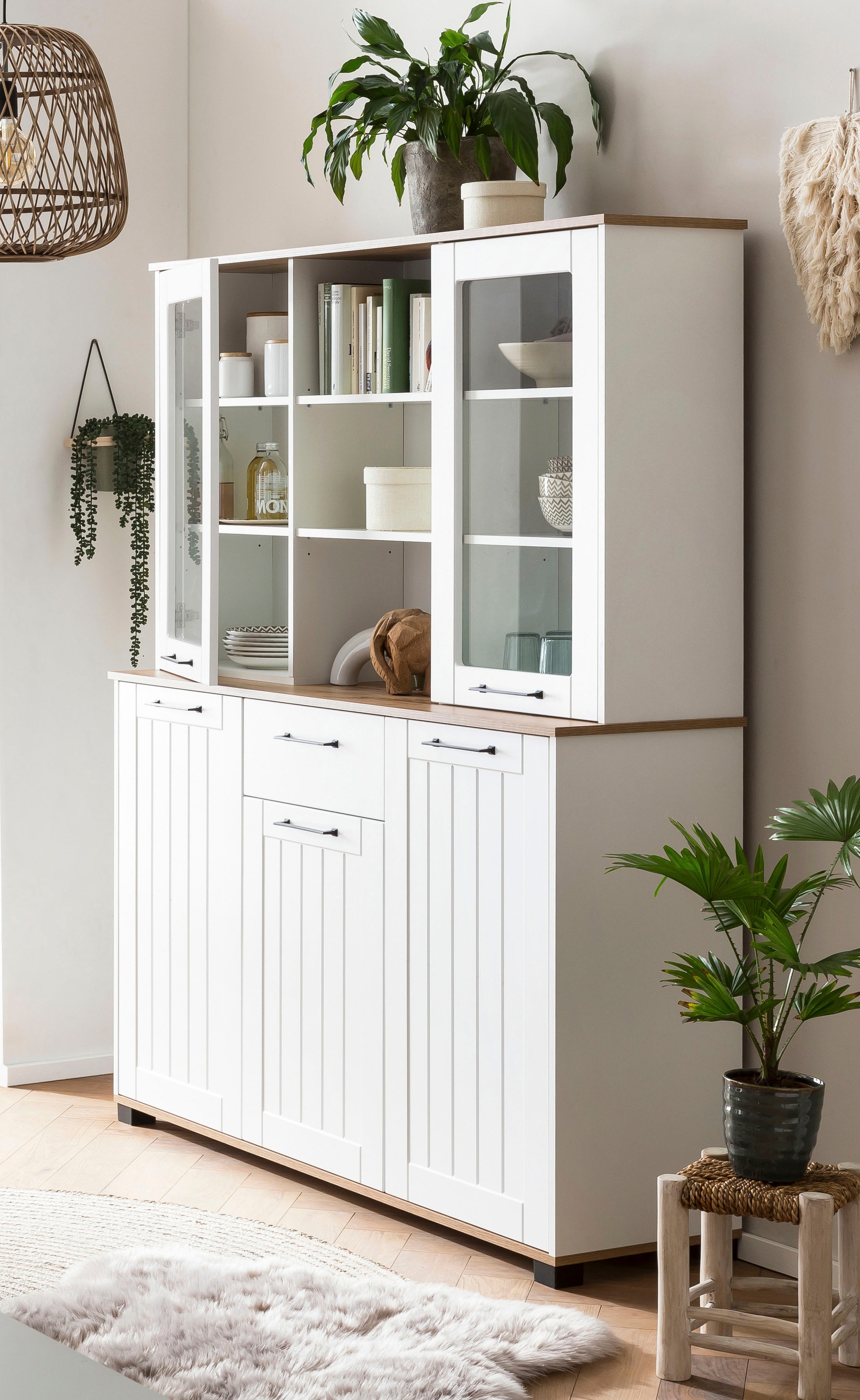 Schildmeyer Buffet "Jelda, Breite 146 cm", Fronten in Landhausoptik, obere günstig online kaufen