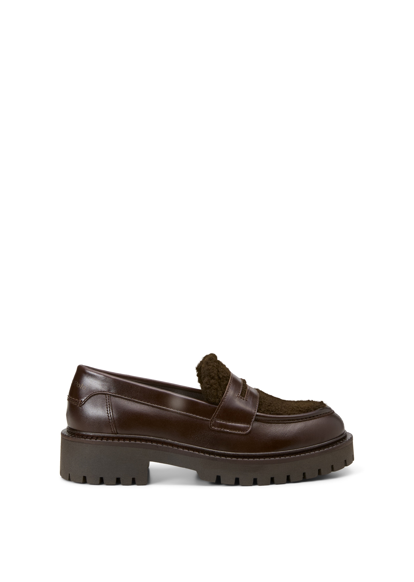 Marc O'Polo Loafer »aus gewachstem Leder und Teddyfell«