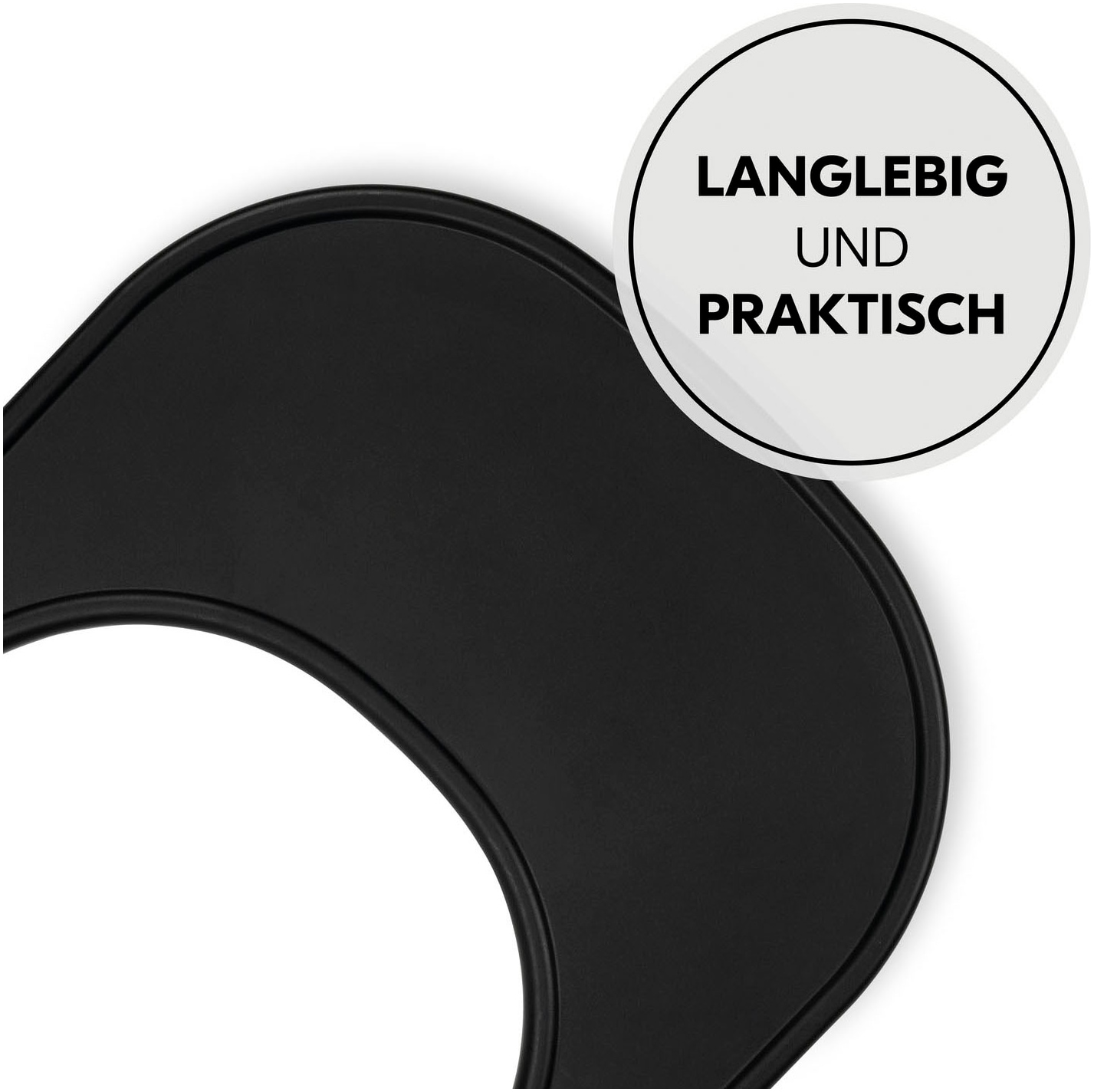 Hauck Hochstuhltablett »Alpha Click Tray, Black«, aus recyceltem Material