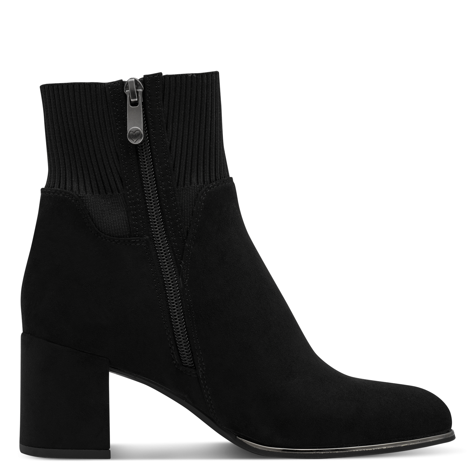 MARCO TOZZI Stiefelette  Ankle Boots, Herbststiefelette mit stylischem Textil-Einsatz