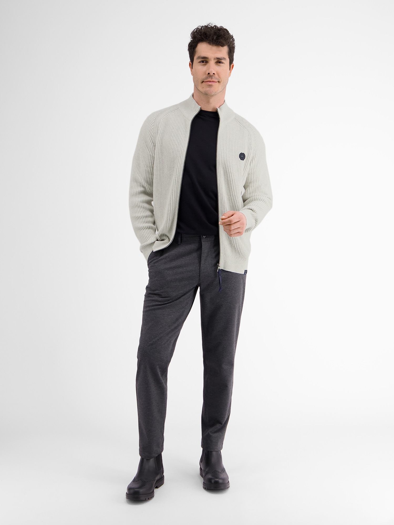 LERROS Strickjacke »LERROS Strickjacke im Fishermanstyle«