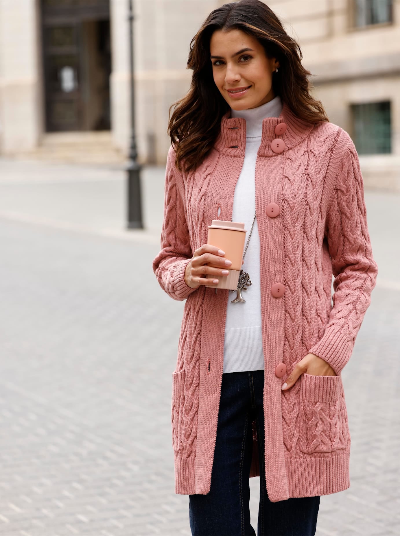 Inspirationen Longstrickjacke günstig online kaufen