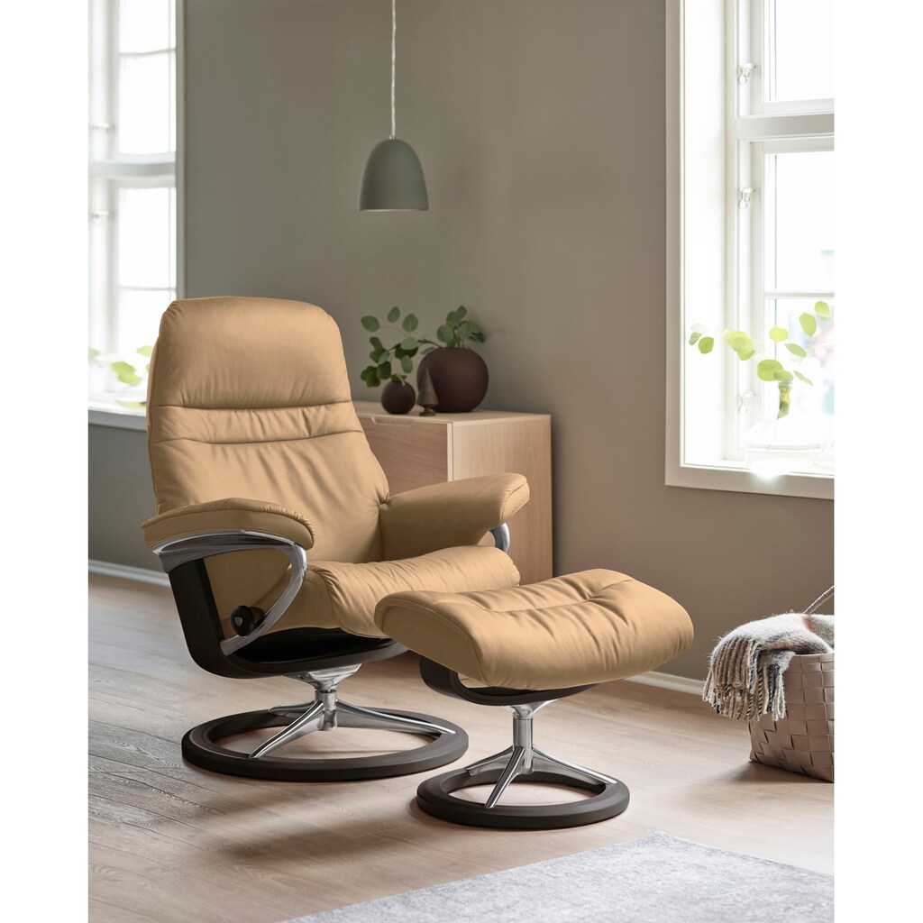 Stressless® Relaxsessel »Sunrise«, (Set, Relaxsessel mit Hocker)