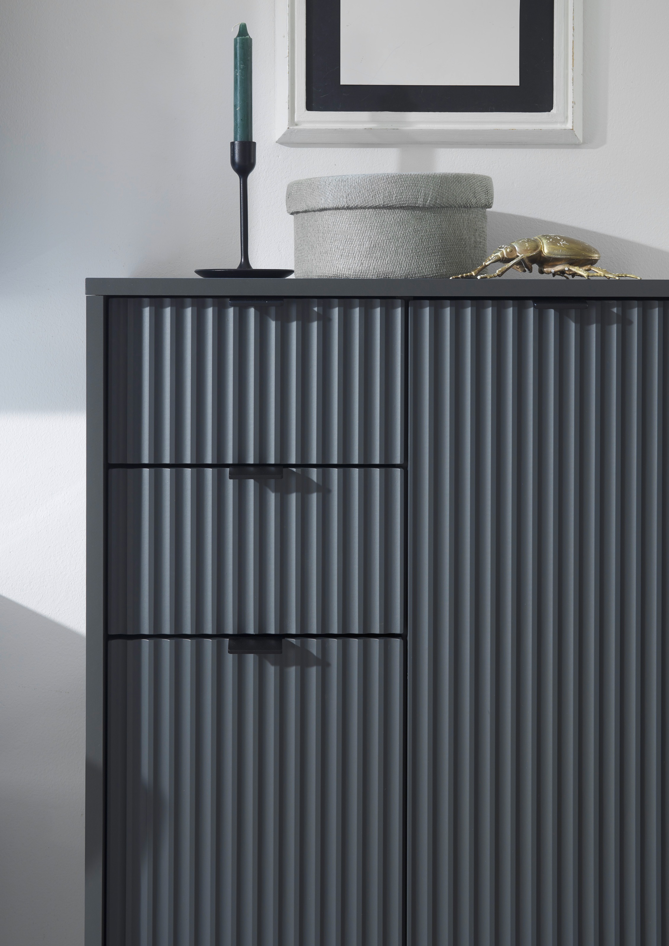 BASIC by Balculina Midischrank »Lucera Midischrank, Badezimmerschrank BxHxT 60x106x32«, (1 St.), Breite 60 cm, Tür L/R montierbar
