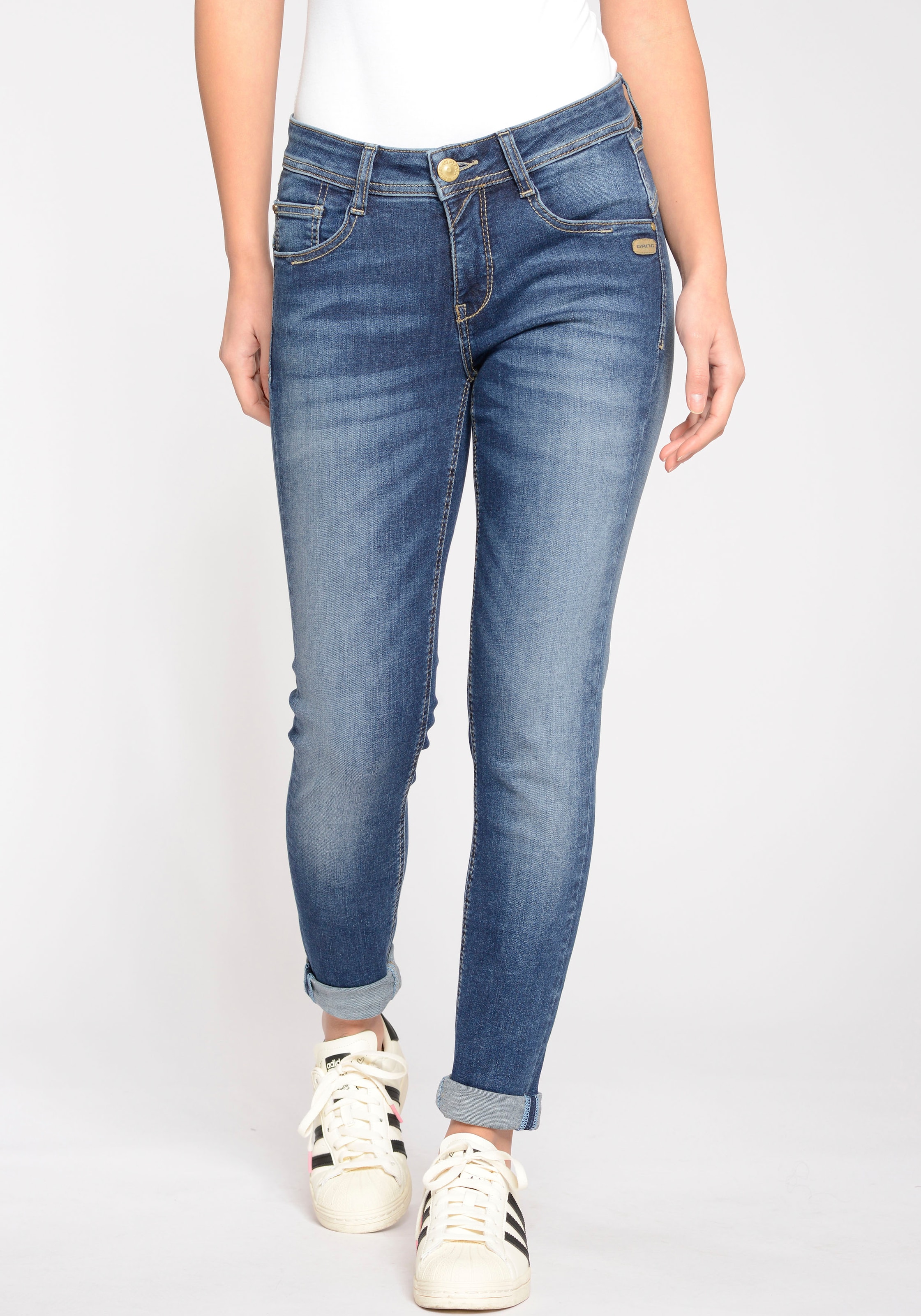 und ECO RELAXED«, Bio-Baumwolle GANG | der mit Relax-fit-Jeans kaufen aus LINE BAUR »94AMELIE Stretch online