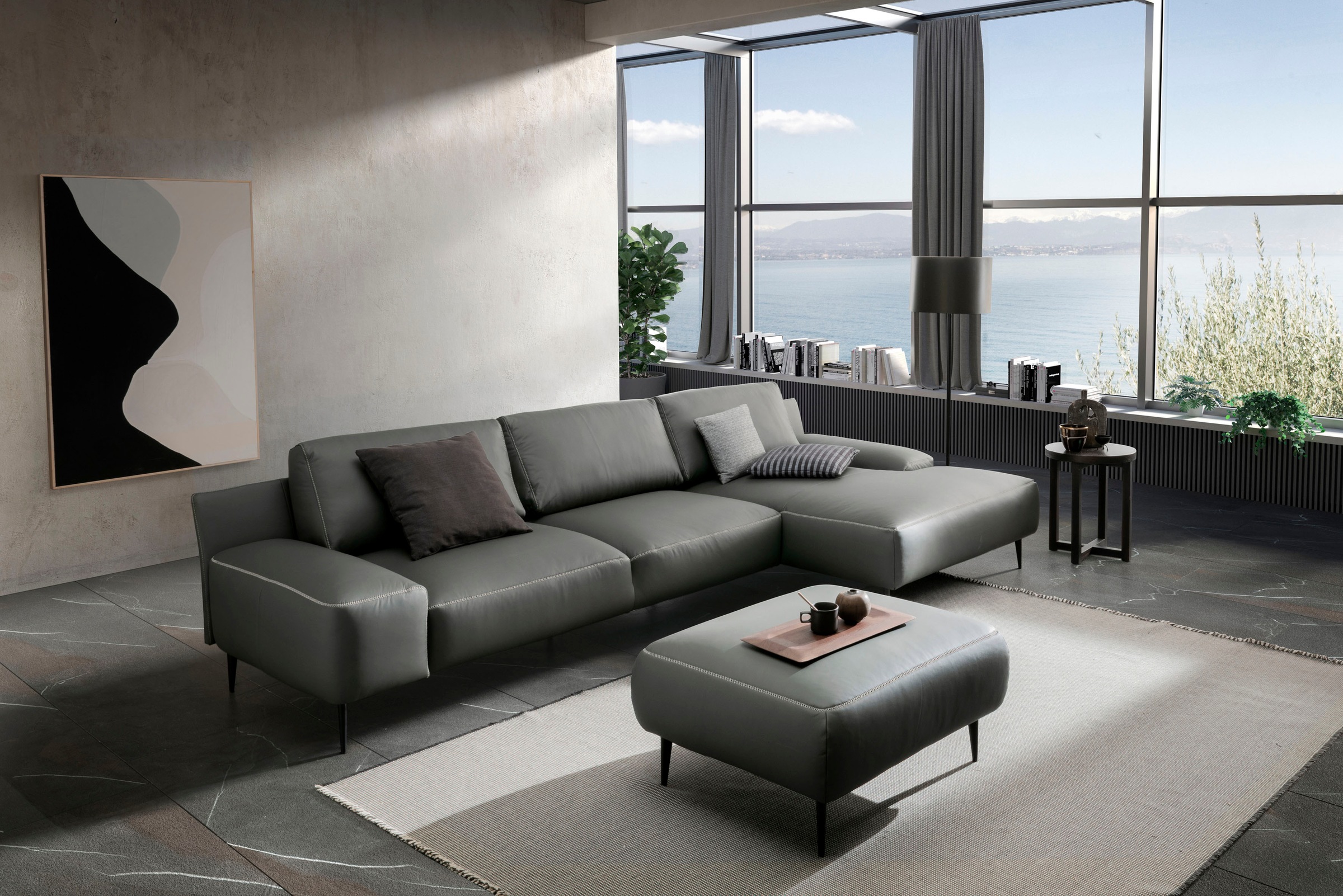 designwerk Ecksofa "Forma L-Form, zeitloses Designsofa mit aktuellem Fuß", günstig online kaufen