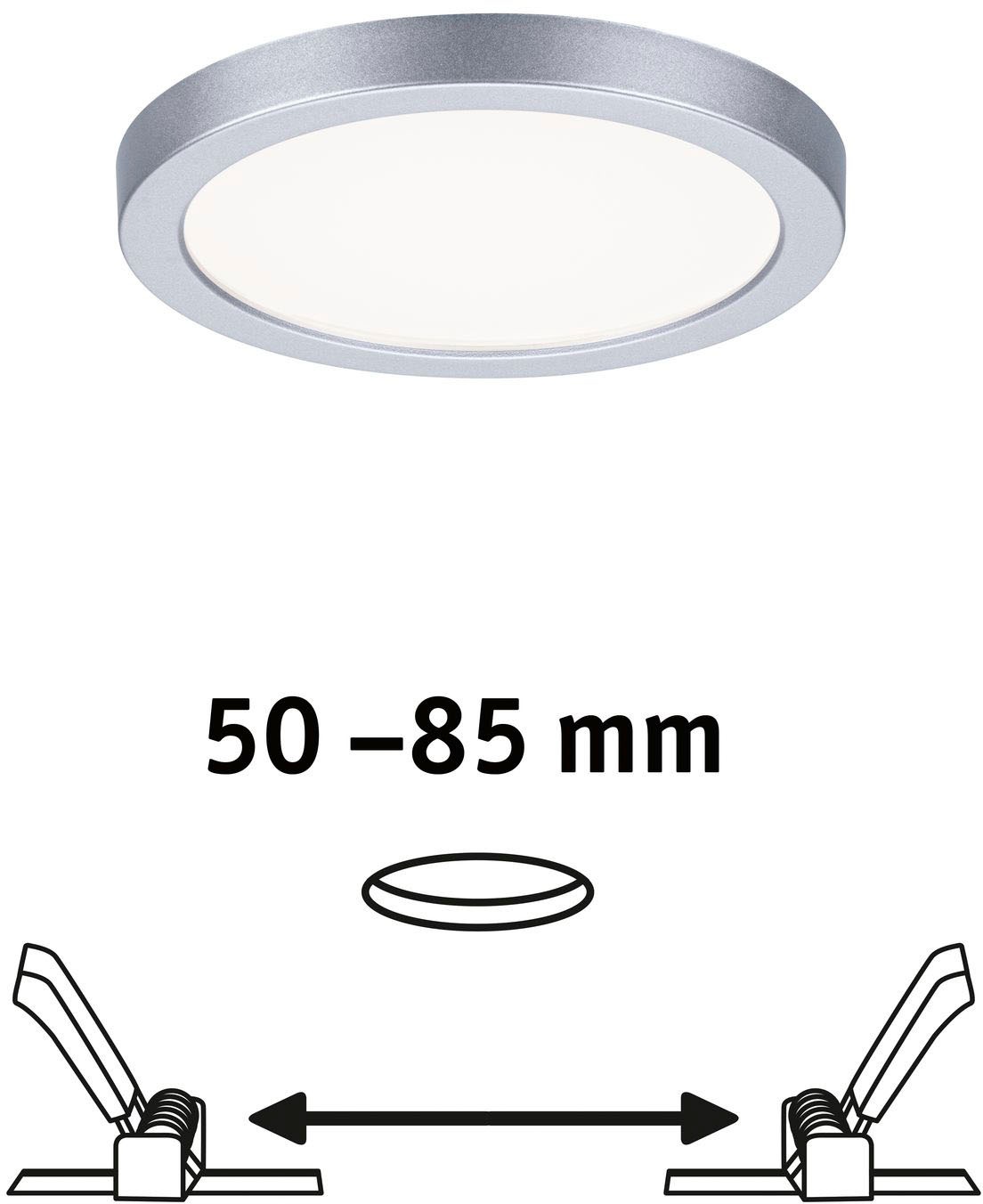 Paulmann LED Bad-Einbauleuchte »Areo«, Schutzart IP44, Ø 11,8 cm, inkl. LED Leuchtmittel