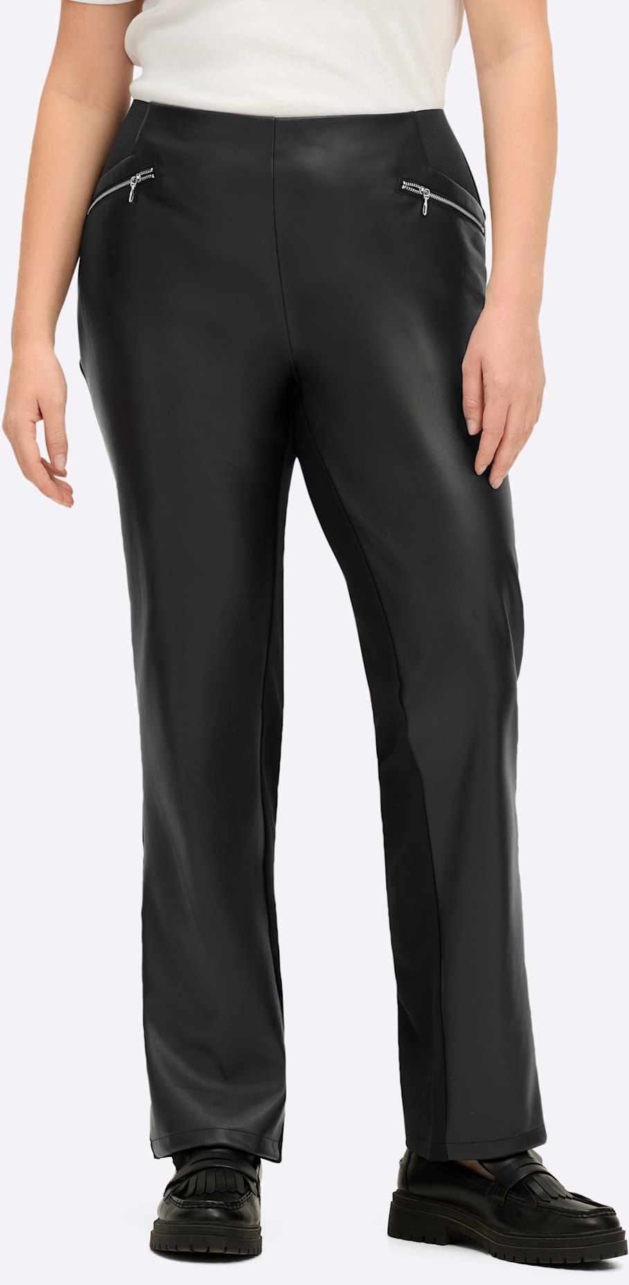 Sheego Lederimitathose günstig online kaufen