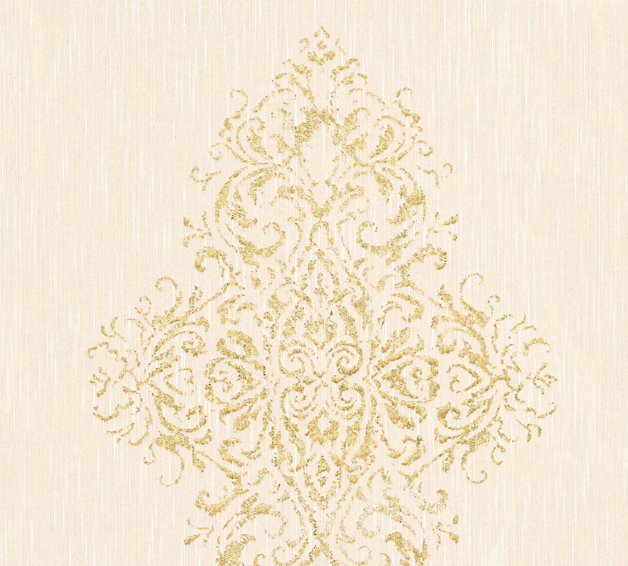 Architects Paper Textiltapete "Luxury wallpaper" Barock gemustert ornamental leicht strukturiert Textil Tapete Barock Metallic Effekt Tapeten Wohnzimmer Schlafzimmer