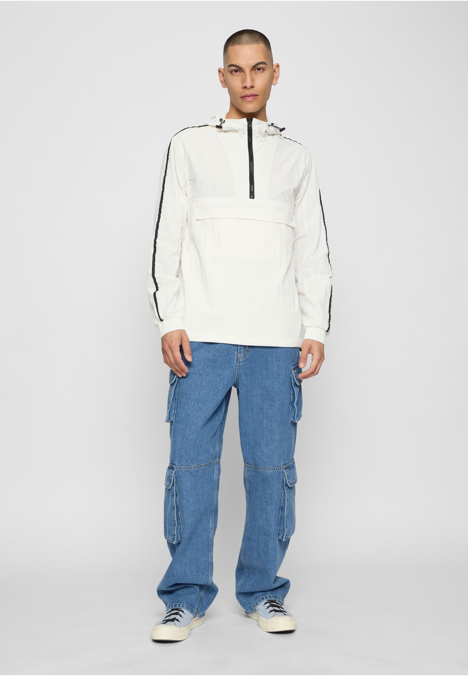 URBAN CLASSICS Trainingsjacke »Urban Classics Herren Crinkle Nylon Pull Over Jacket«, (1 St.), mit Kapuze
