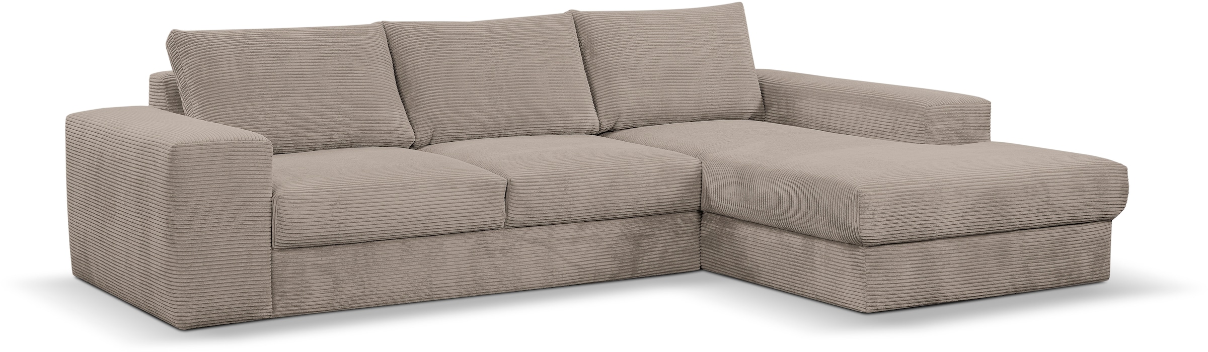 WERK2 Ecksofa Rozzana, in modischem Cord-Bezug
