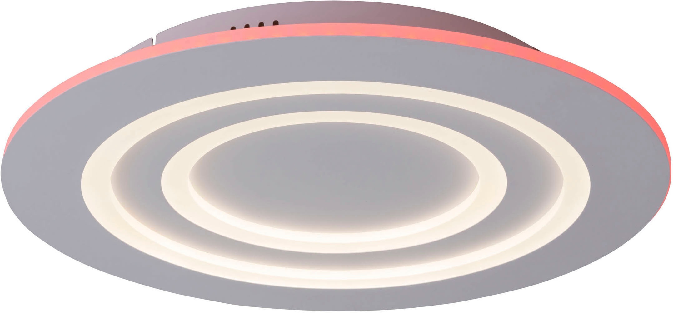 näve LED Deckenleuchte »Mirel«, 1 flammig, Leuchtmittel LED-Modul | LED fest integriert, RGB, CCT, Memory, Nachtlicht, stufenlos dimmbar per Funk-Fernbedienung