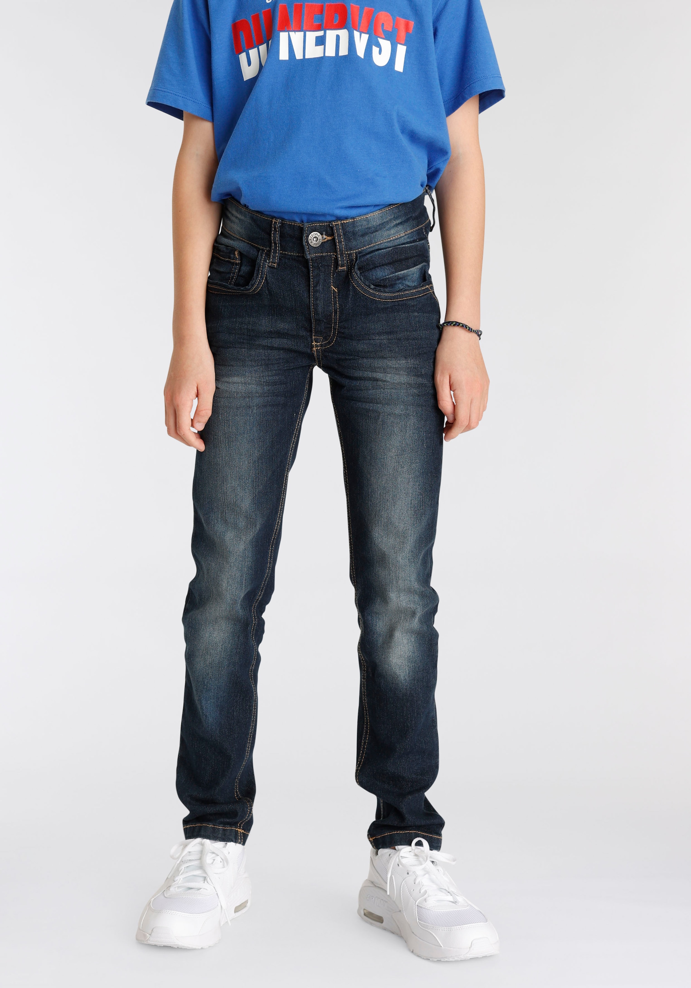 Arizona Stretch-Jeans, BAUR bestellen schmalem | Bein mit