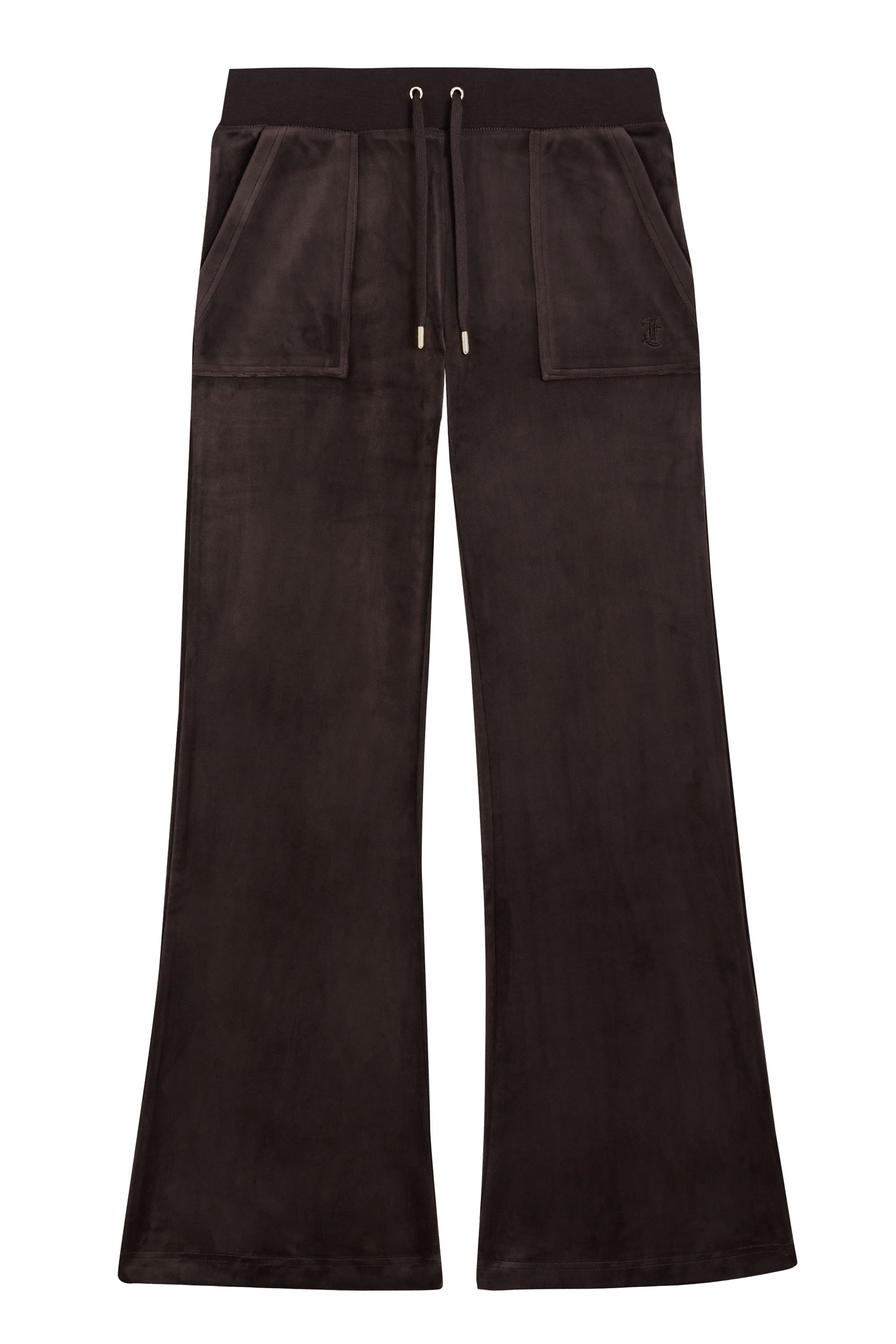 Juicy Couture Sweathose "LAYLA LOW RISE POCKETED FLARE. Damen" Trainingshose Damen, Sweathose, Velour, Jogginghose mit Glitzer, Sale