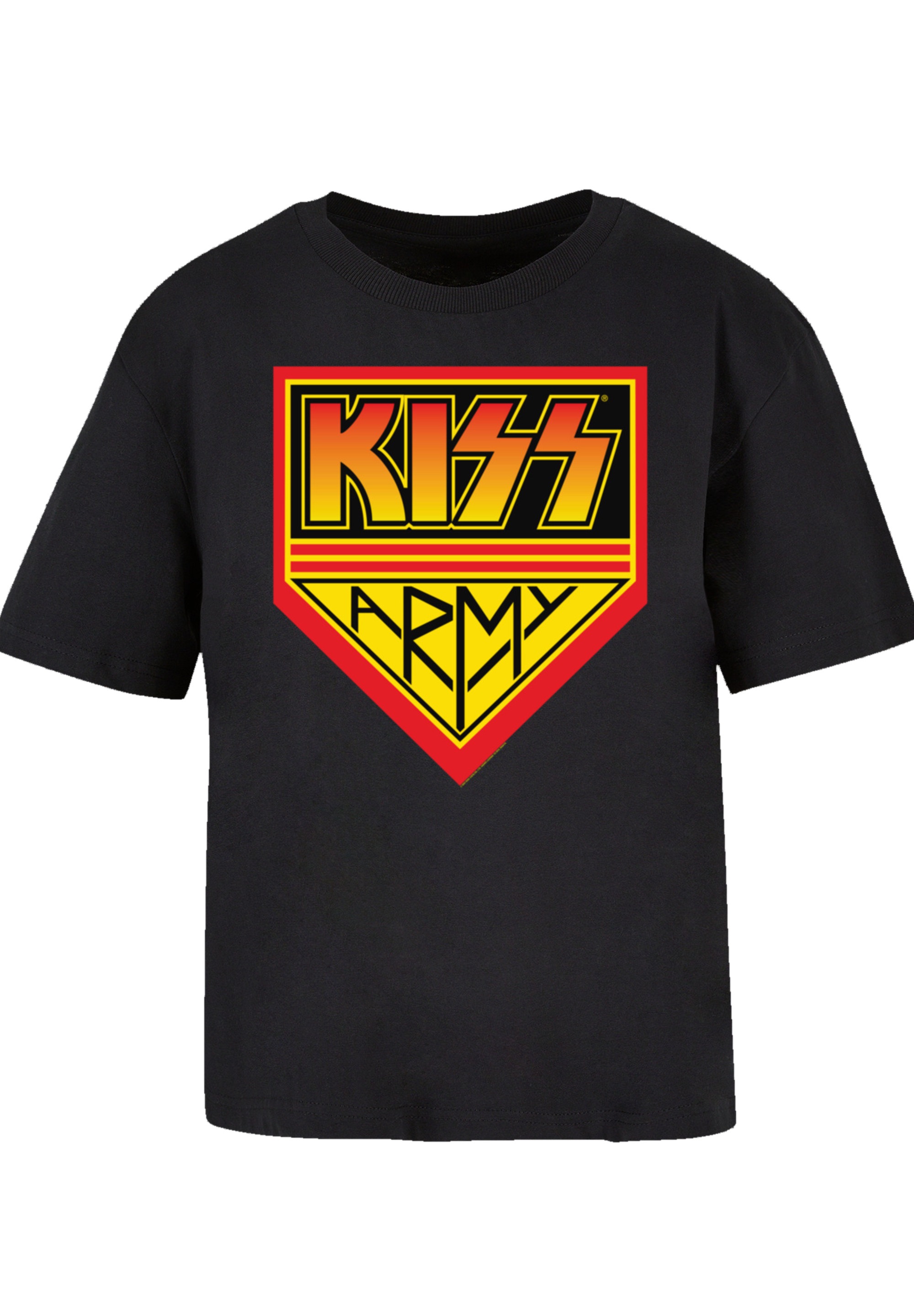 F4NT4STIC T-Shirt »Kiss Rock Band Army Logo«, Premium Qualität, Musik, By Rock Off