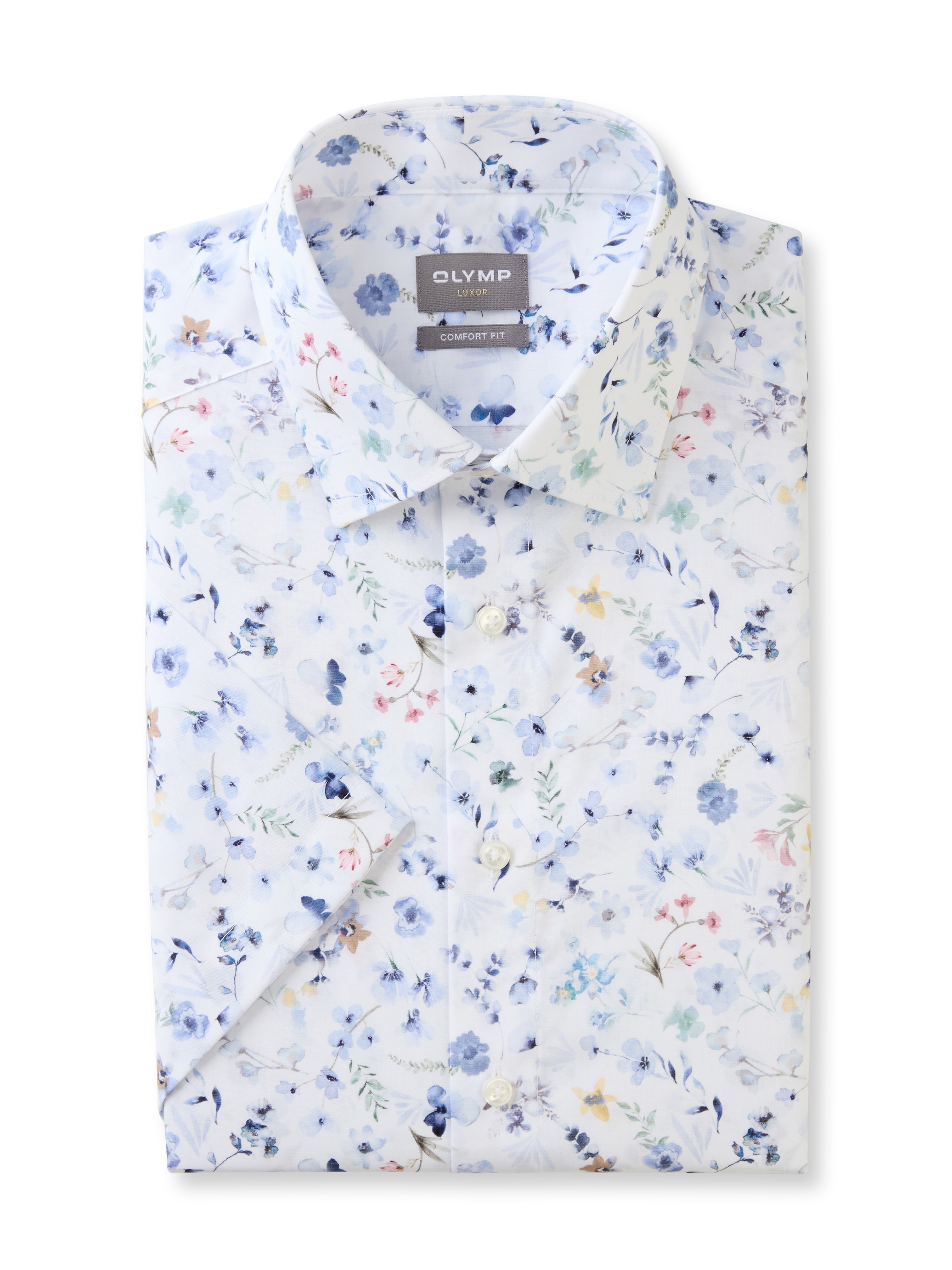 OLYMP Kurzarmhemd »Luxor comfort fit«, mit floralem Print