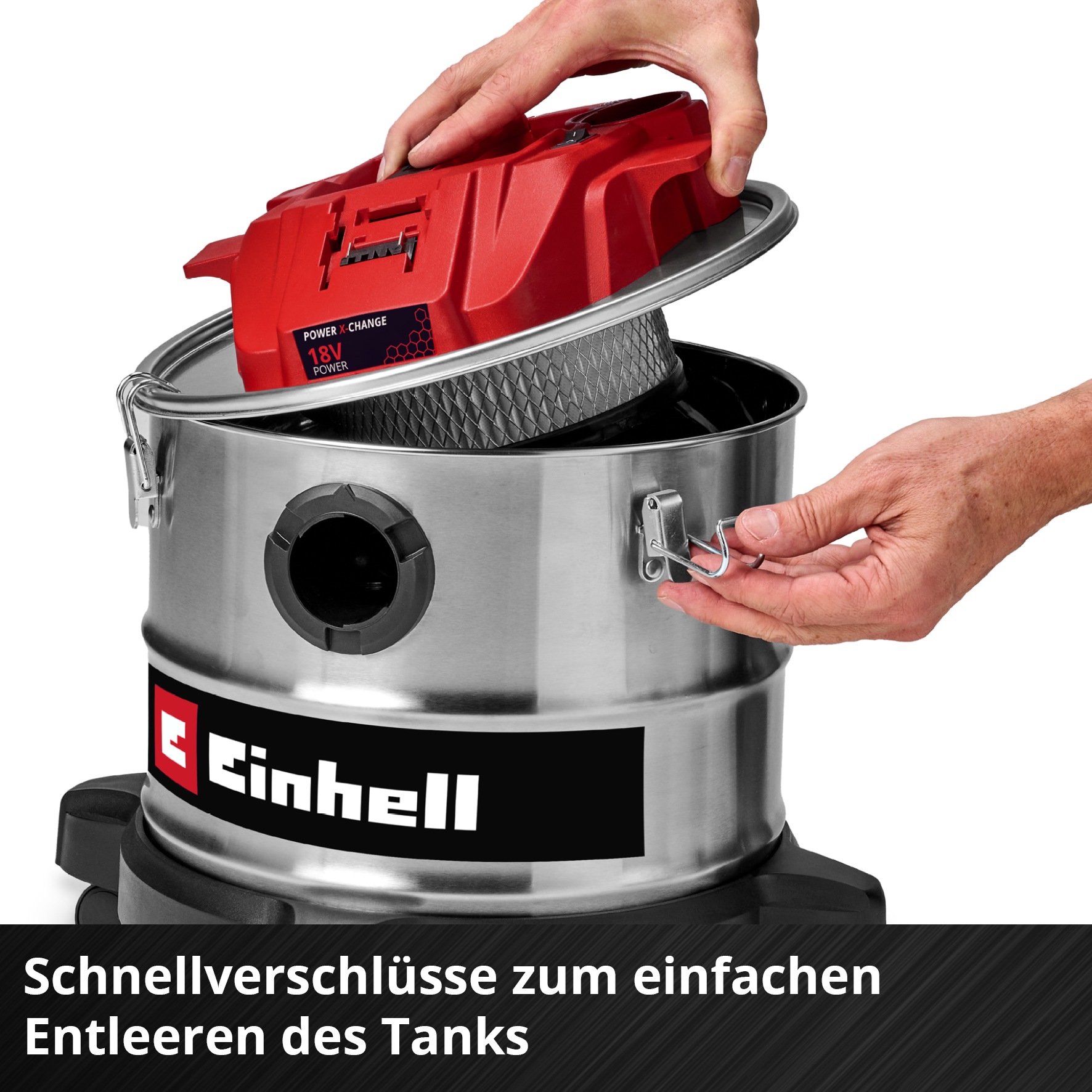 Einhell Aschesauger »Akkubetrieben, TE-AV 18/15 Li C-Solo« ohne Akku und Ladegerät