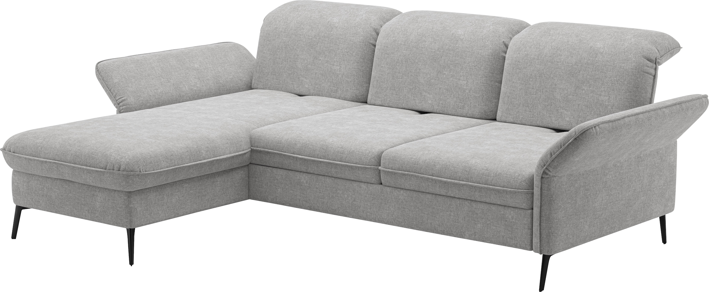 sit&more Ecksofa »Emely«, mit Sitztiefenverstellung optional mit Bettfunktion und Bettkasten