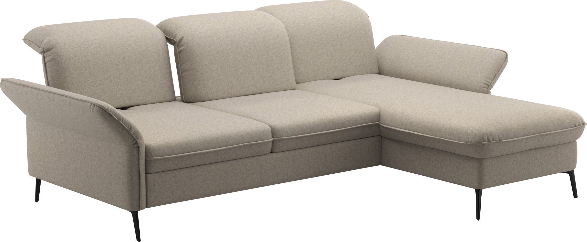 sit&more Ecksofa »Emely«, mit Sitztiefenverstellung optional mit Bettfunktion und Bettkasten