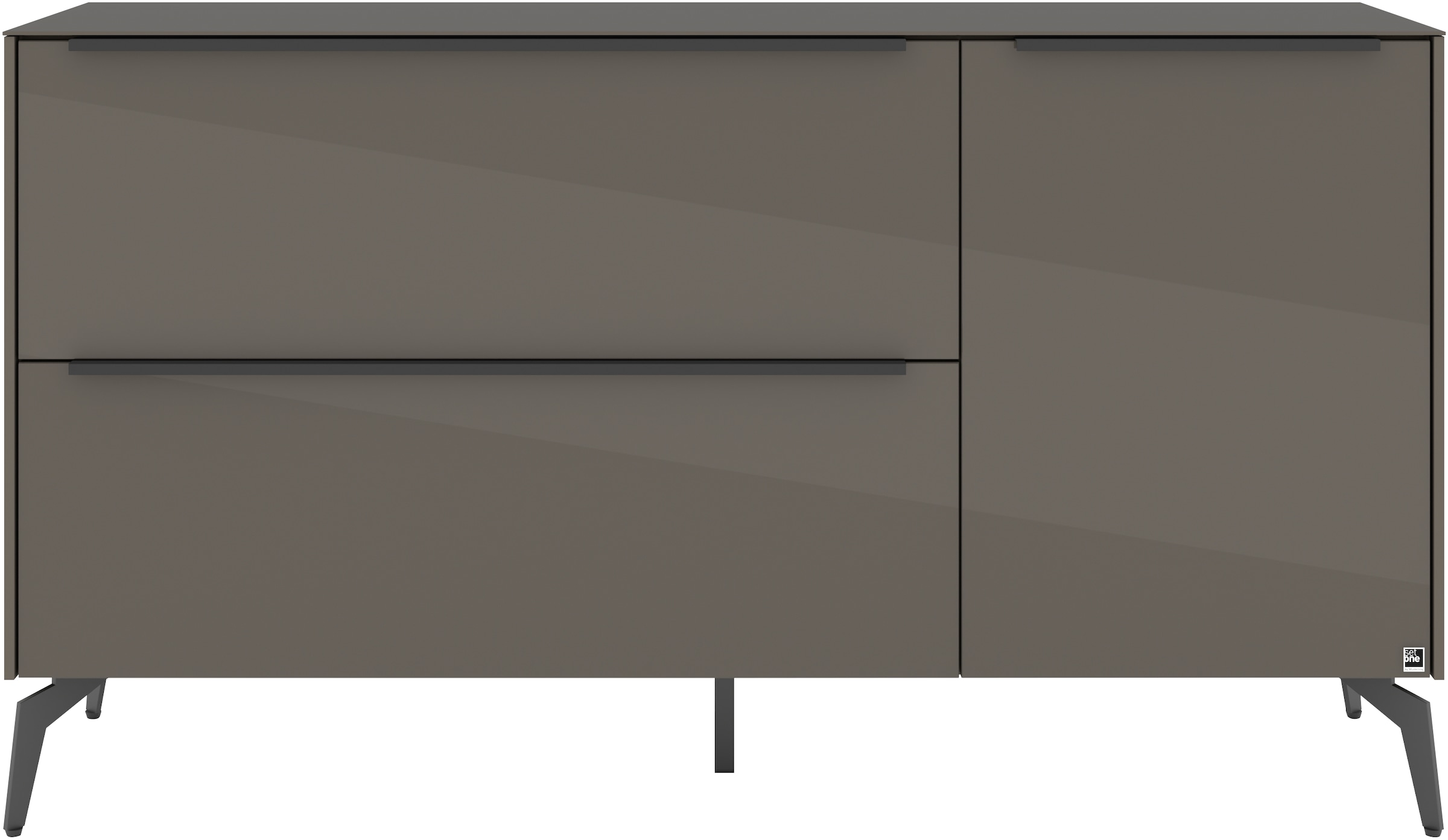 set one by Musterring Lowboard »Reno« 1 Stk. tlg. Mit Winkelfuß in diversen Farben, 78 cm Höhe & Farbauswahl