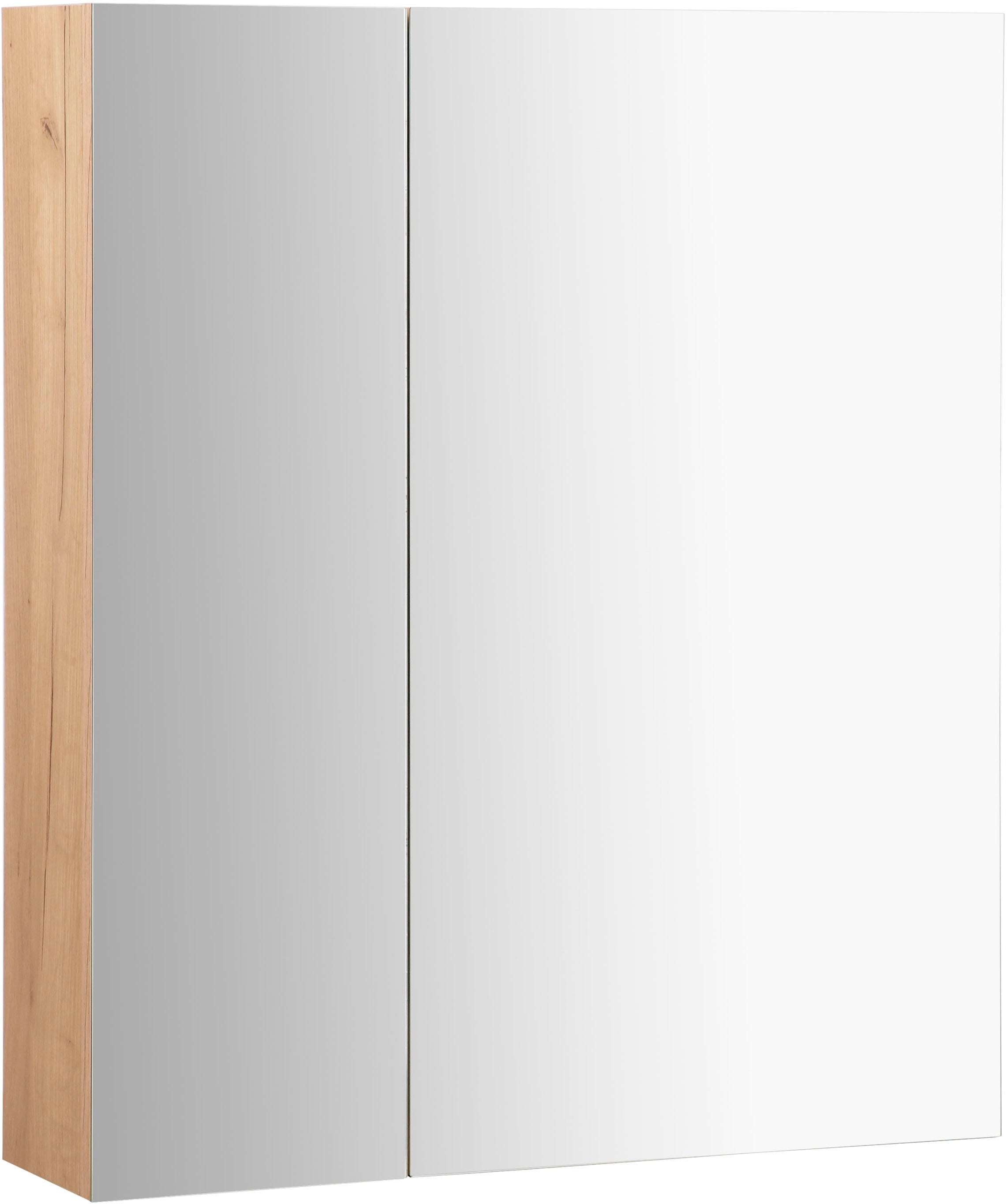 andas Badmöbel-Set »Lund Badezimmerset«, Spiegelschrank, Waschbecken Breite (Komplett-Set), BAUR und Badschrank | Set 60cm Badmöbel Waschtisch