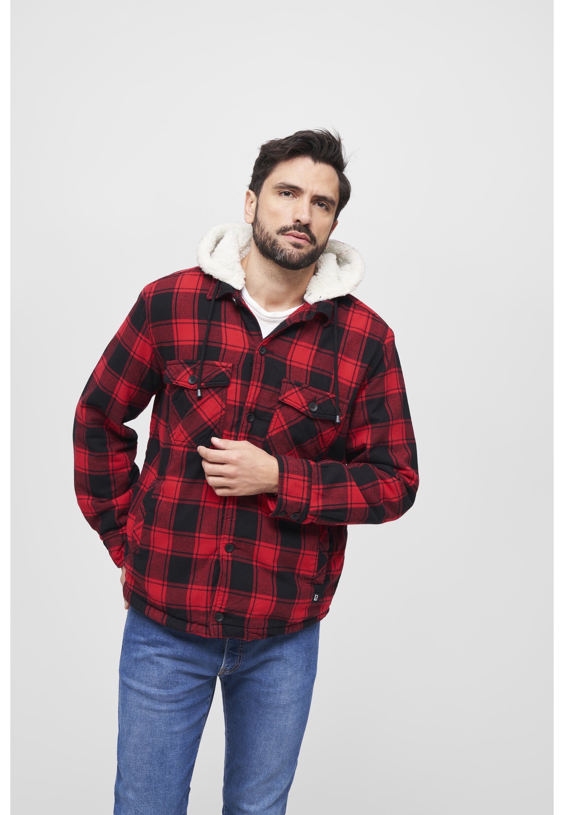 Brandit Anorak »Brandit Herren Lumberjacket Hooded« 1 Stk. tlg. mit Kapuze