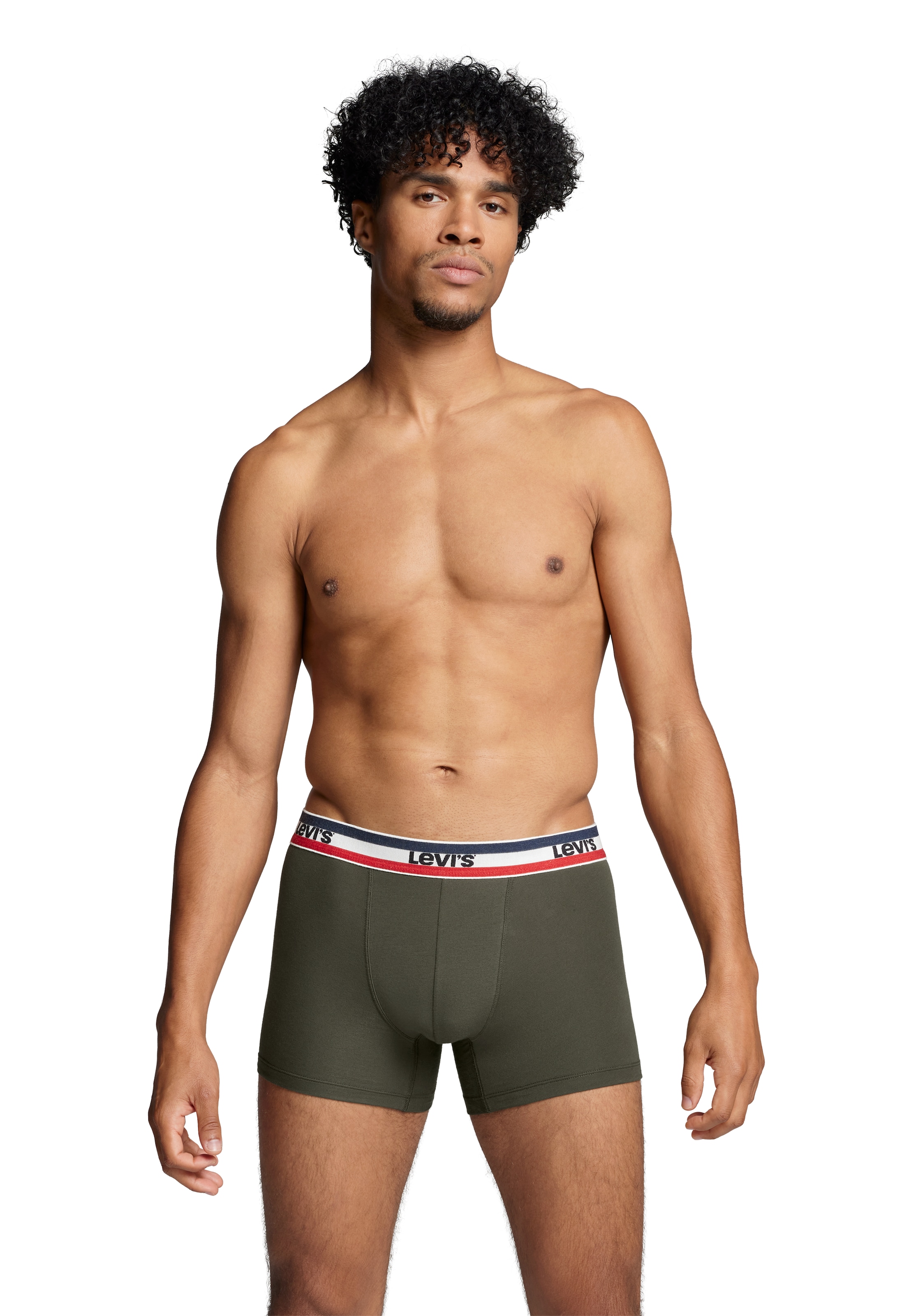 Levi's® Boxershorts »LEVIS MEN SPRTSWR LOGO BOXER BRIEF 3P«, (Packung, 3er Pack), mit breitem Logobund