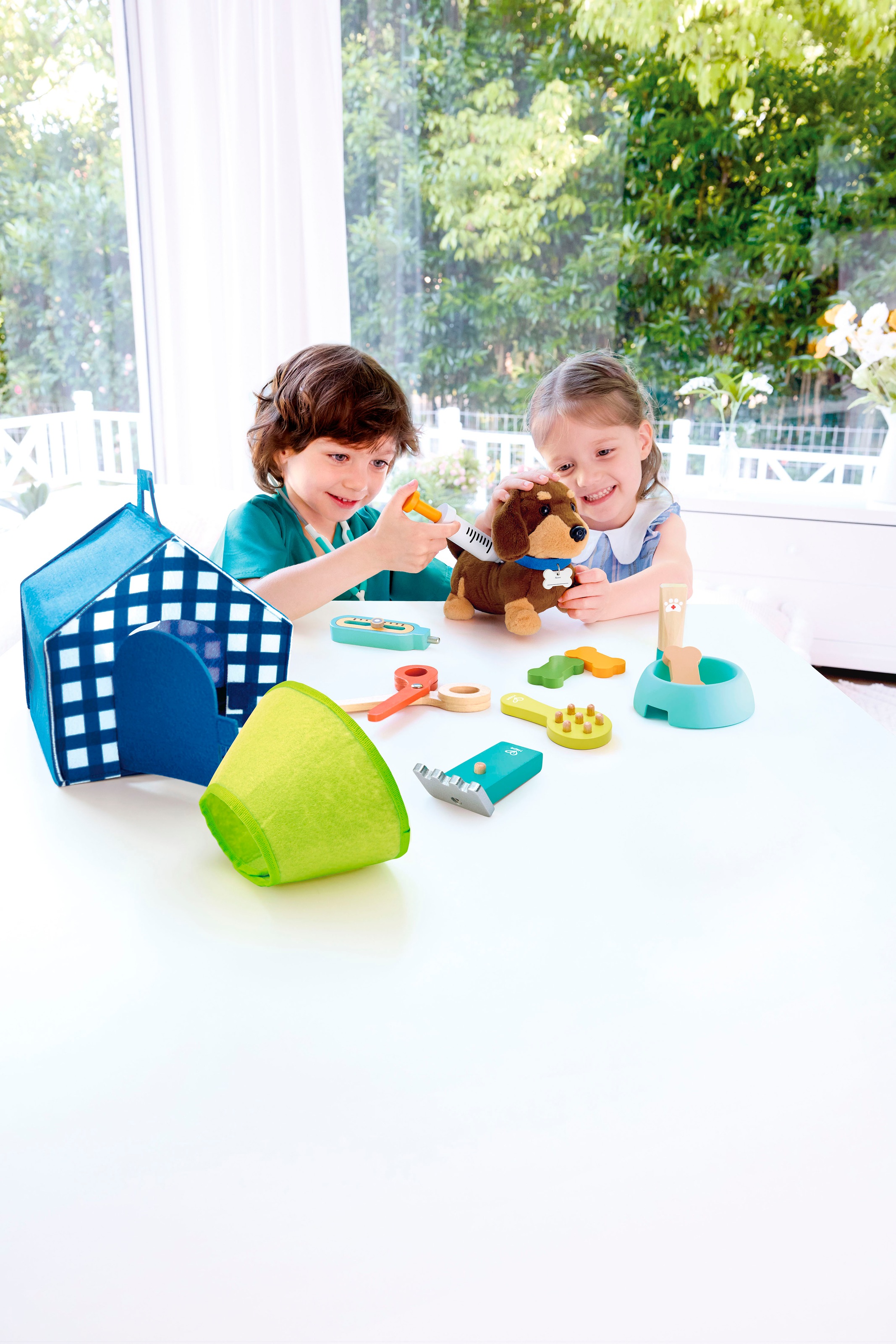 Hape Spielzeug-Arztkoffer »Tierarzt«, (Set), inklusive Hund; mit Sound